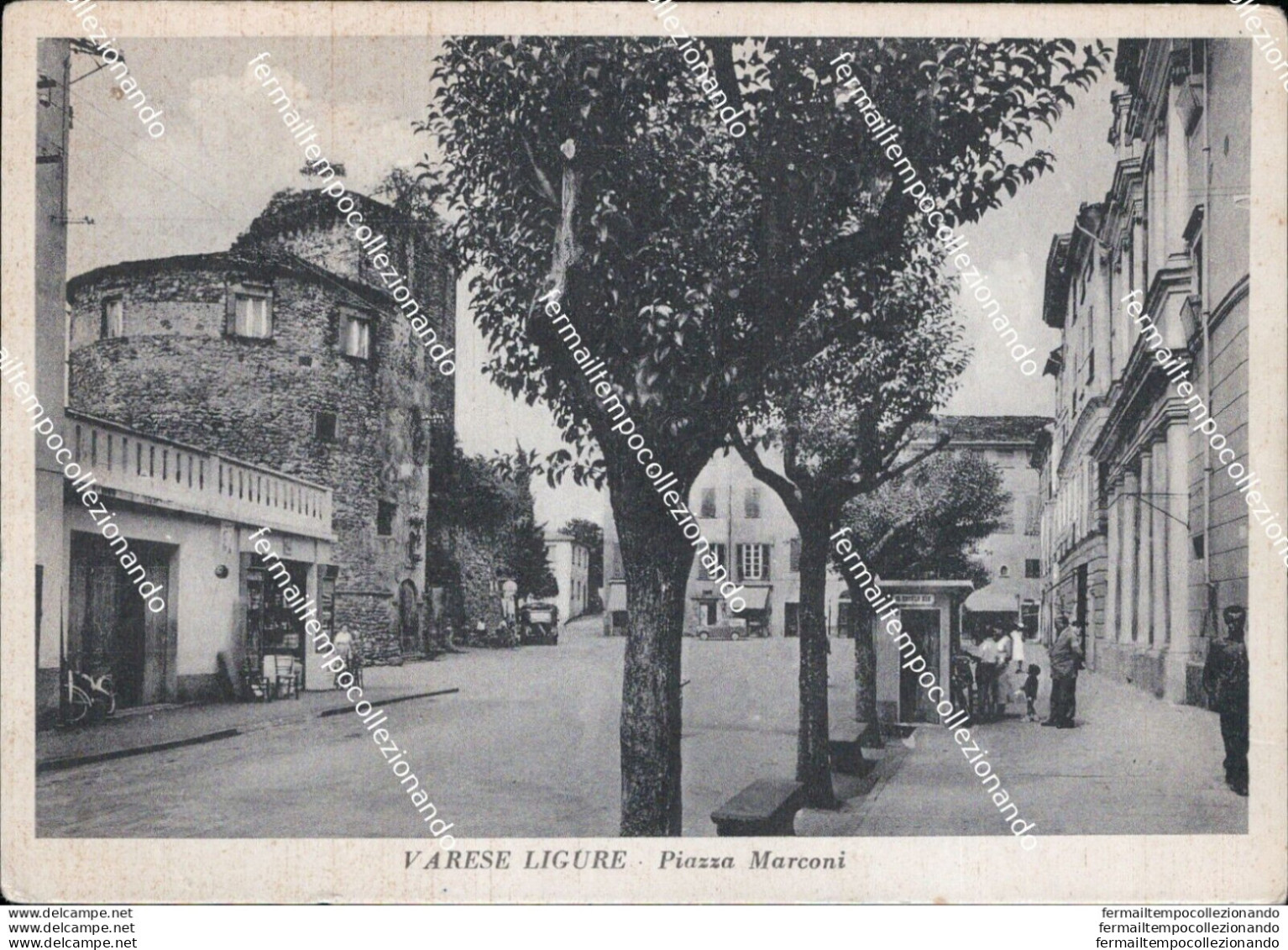 Au321 Cartolina Varese Ligure Piazza Marconi Provincia Di La Spezia - La Spezia
