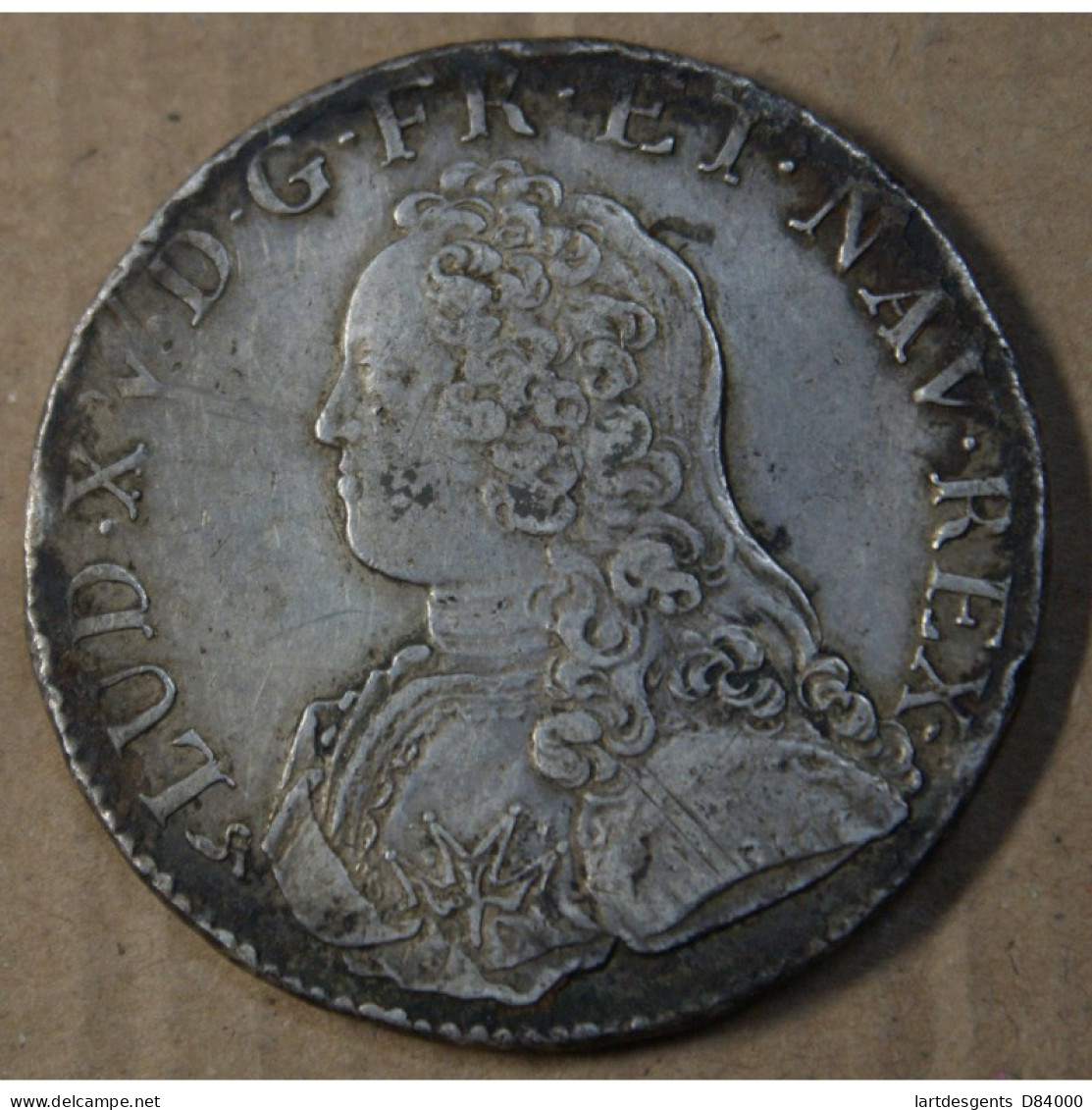 ROYALE FR - Louis XV ECU 1726 B ROUEN P/SUP, Lartdesgents.fr - 1715-1774 Luis XV El Bien Amado