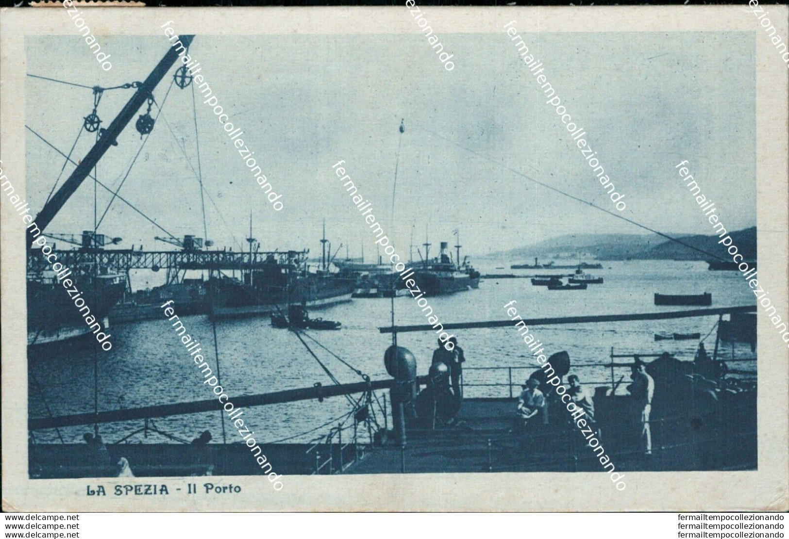 Bg170 Cartolina La Spezia Citta' Il Porto 1930 - La Spezia