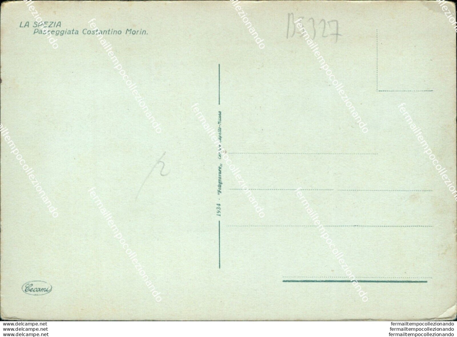 Bs327 Cartolina La Spezia Citta' Passeggiata Costantino Morin Liguria - La Spezia