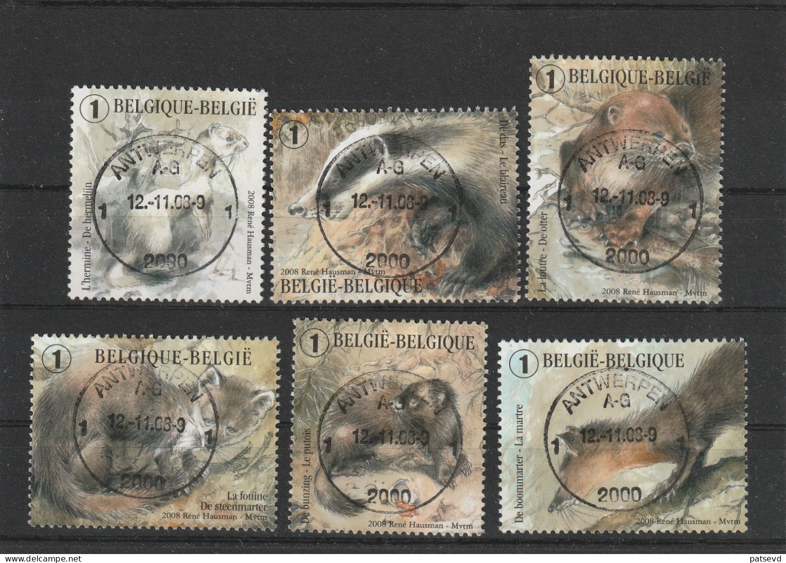 3831/3836 Nature/Natuur Oblit/gestp Centrale - Used Stamps