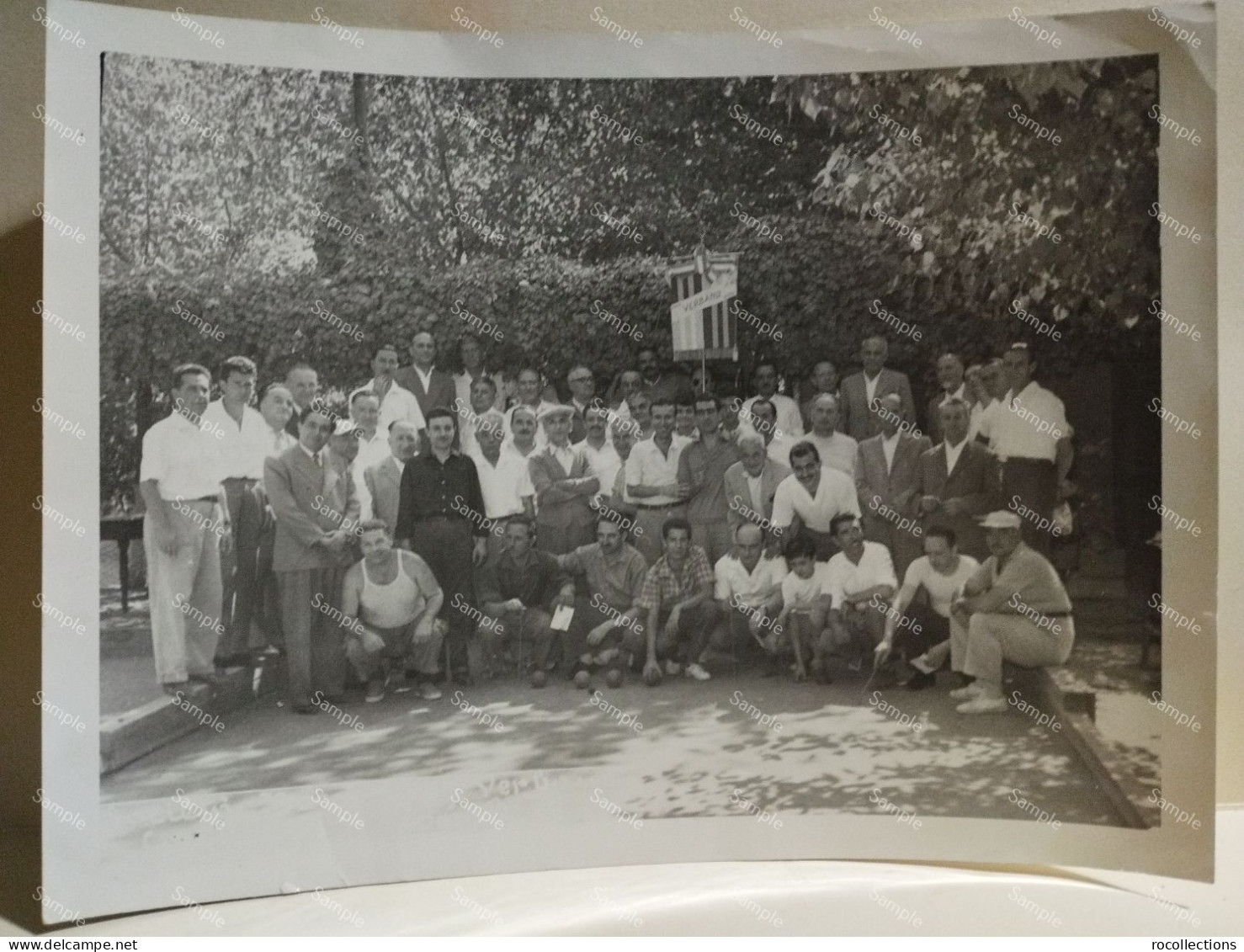 Italia Foto GIOVANNI CAPPELLO Roma. Bocce Società Bocciofila Verbano. 24x18 Cm. - Europe