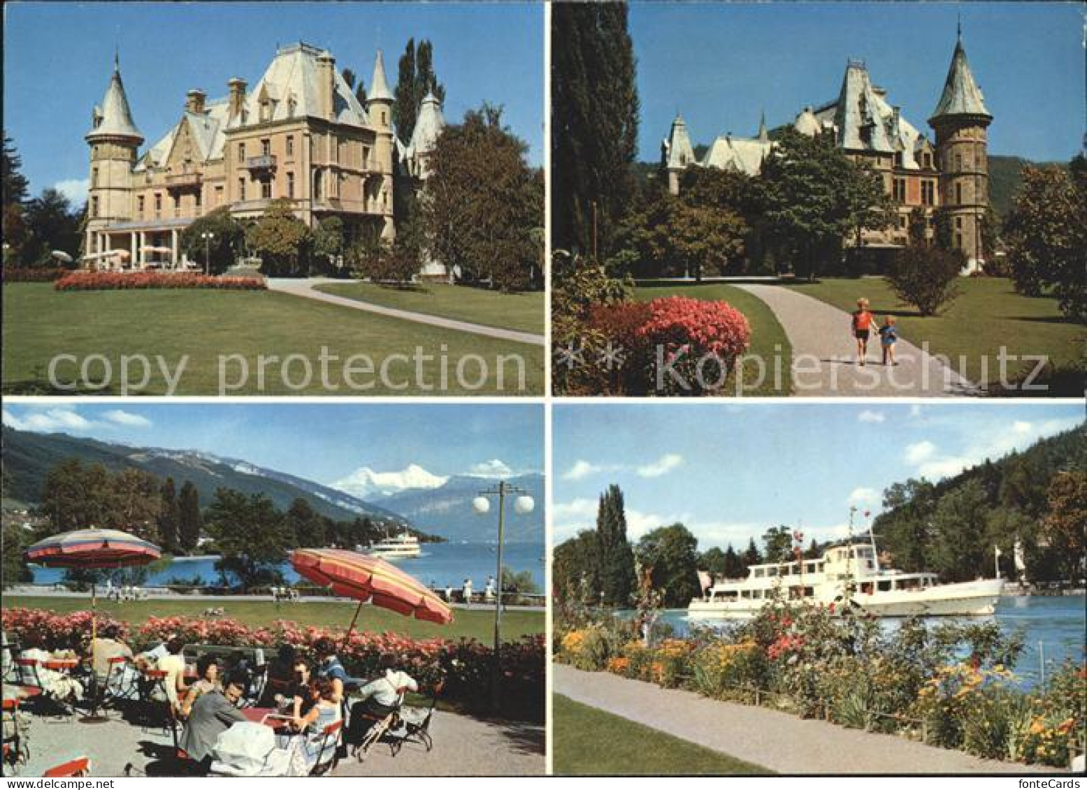 41691929 Thun Schloss Schadau Thunersee Ausflugsschiff Thun - Autres & Non Classés