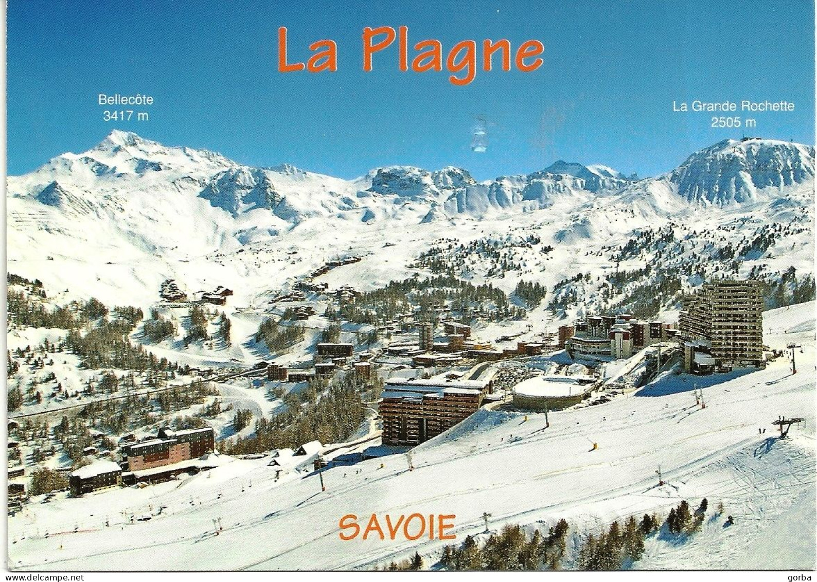 *CPM -73 - LA PLAGNE - Vue Générale Sur AIME LA PLAGNE - Andere & Zonder Classificatie