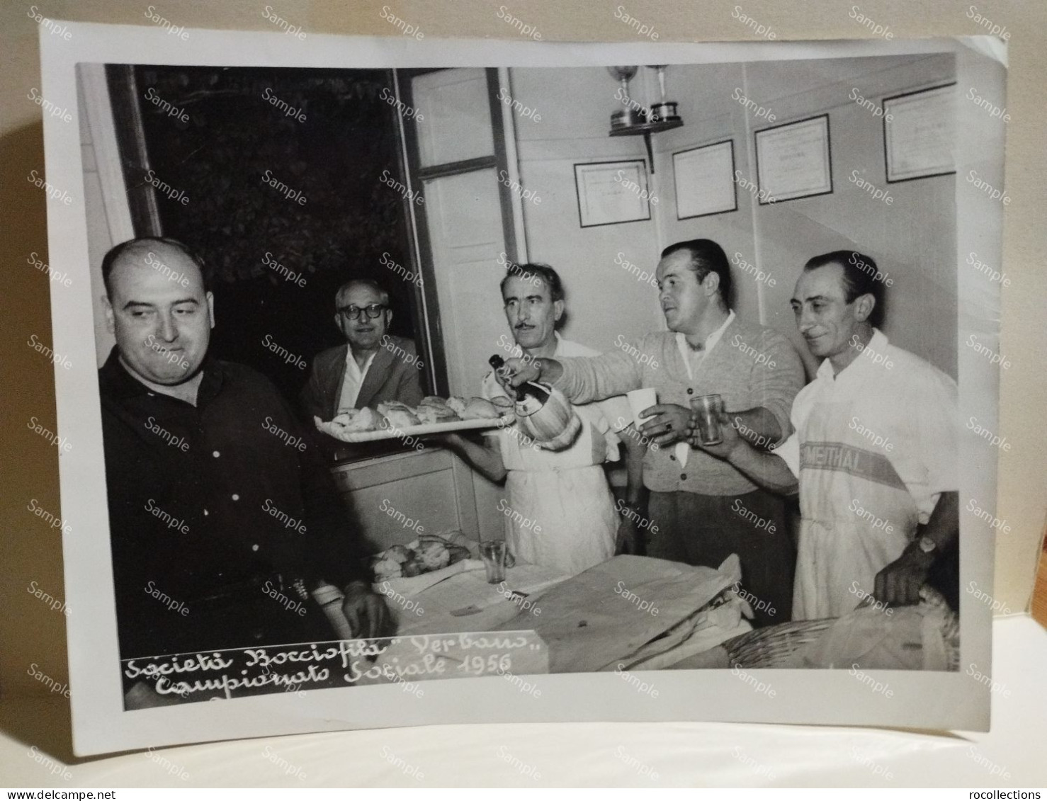 Italia Foto GIOVANNI CAPPELLO Roma. Bocce Società Bocciofila Verbano. Campionato Sociale 1956. 24x18 Cm. - Europe