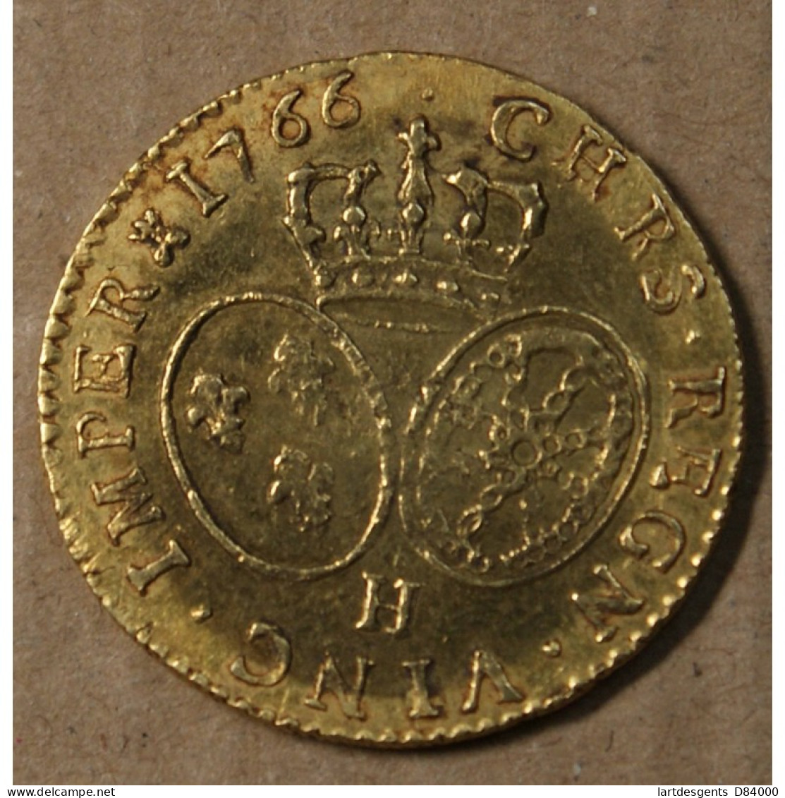 ROYALE FR - Louis XV écu D'or Au Bandeau 1766 H La Rochelle, Lartdesgents.fr - 1715-1774 Lodewijk XV