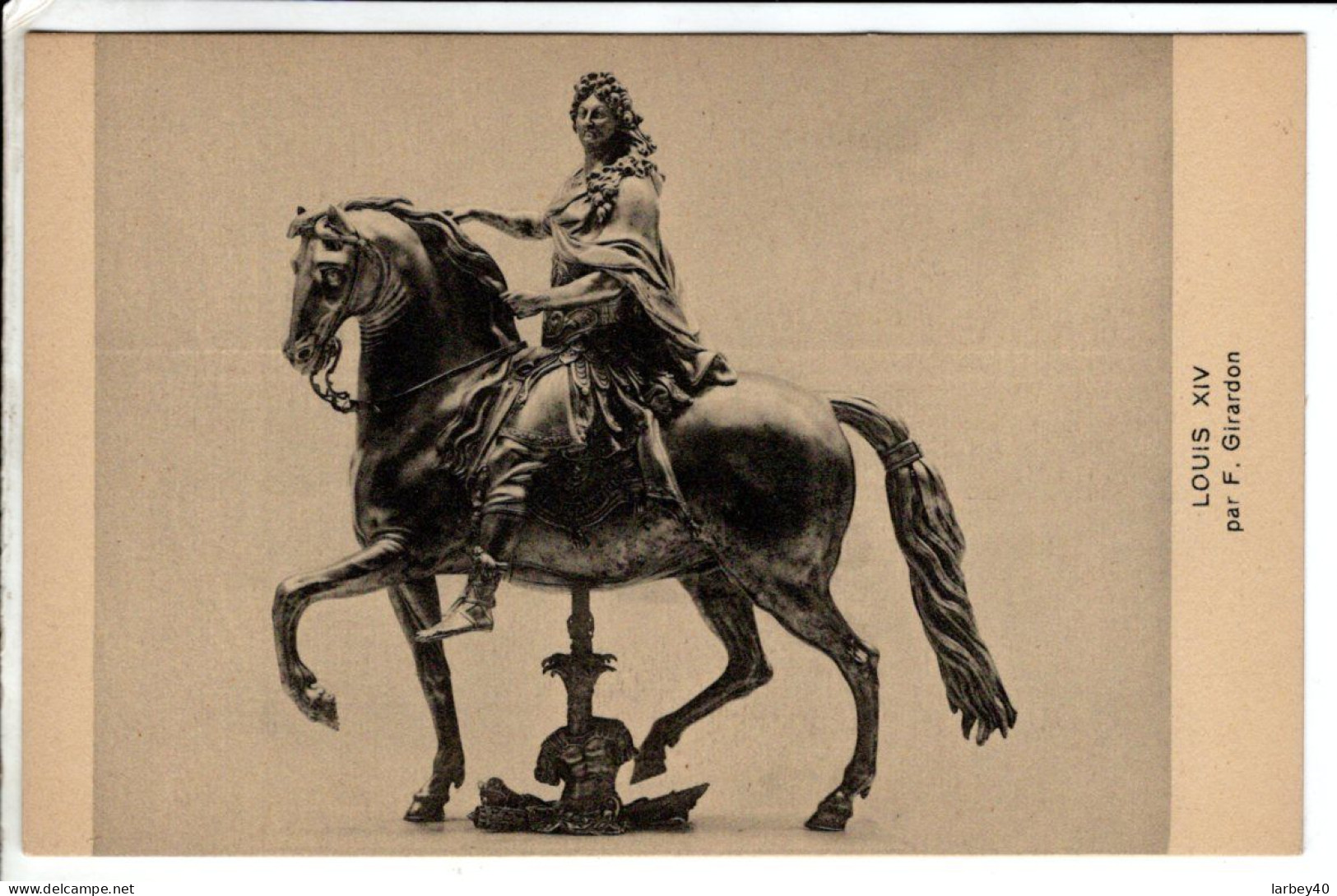 STATUE DE LOUIS XIV GIRARDON - Cartes Postales Ancienne - Skulpturen