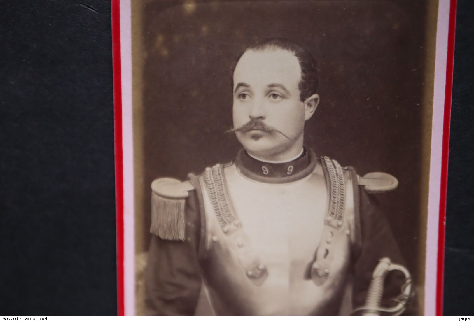 CDV Cavalerie Officier Du 9 Cuirassier Par Grampa Lyon - Oorlog, Militair