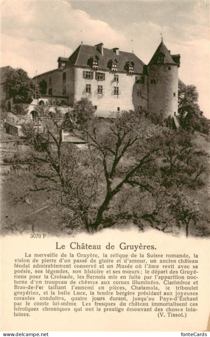 13956033 Gruyeres__Gruyere_Greyerz_FR Château Schloss - Sonstige & Ohne Zuordnung