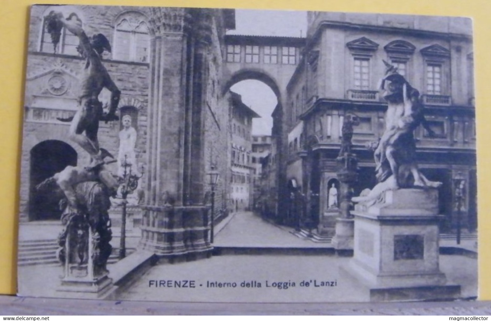 (FIR2) FIRENZE - INTERNO DELLA LOGGIA DEI LANZI NON VIAGGIATA 1920/30ca - Firenze (Florence)