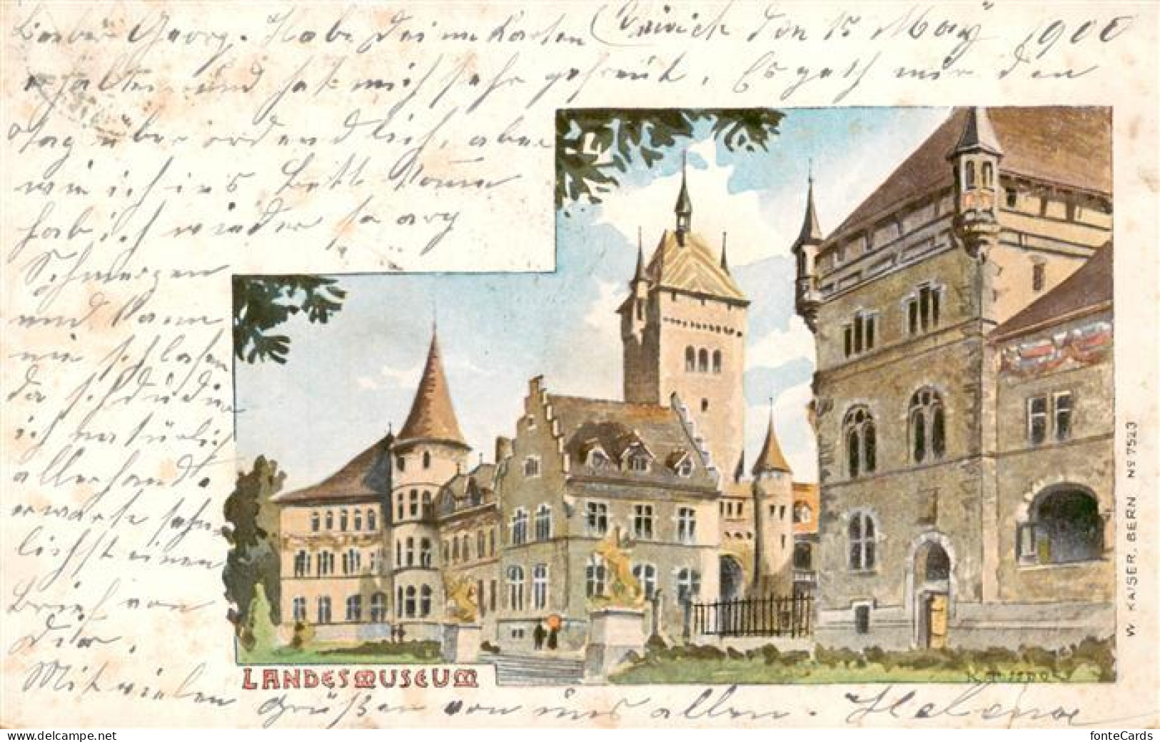 13956018 ZueRICH__ZH Landesmuseum Kuenstlerkarte - Other & Unclassified