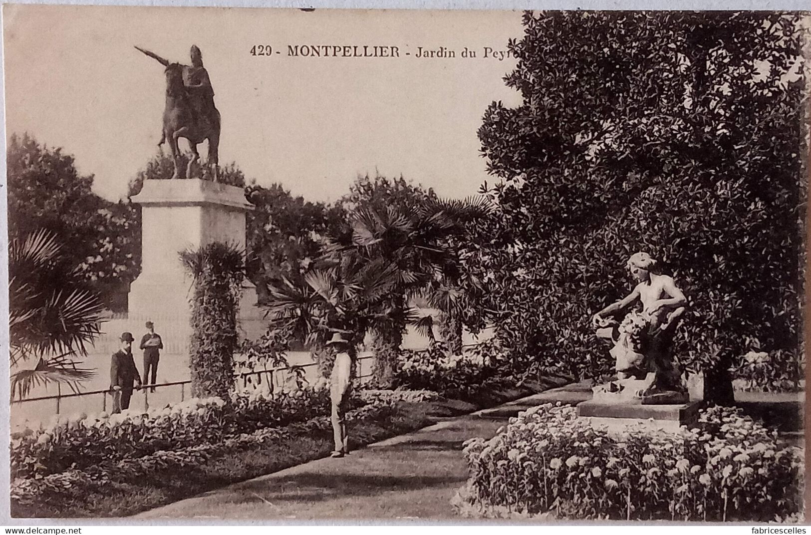 CPA  Circulée 1915, Montpellier - Jardin Du Peyrou   (37) - Montpellier