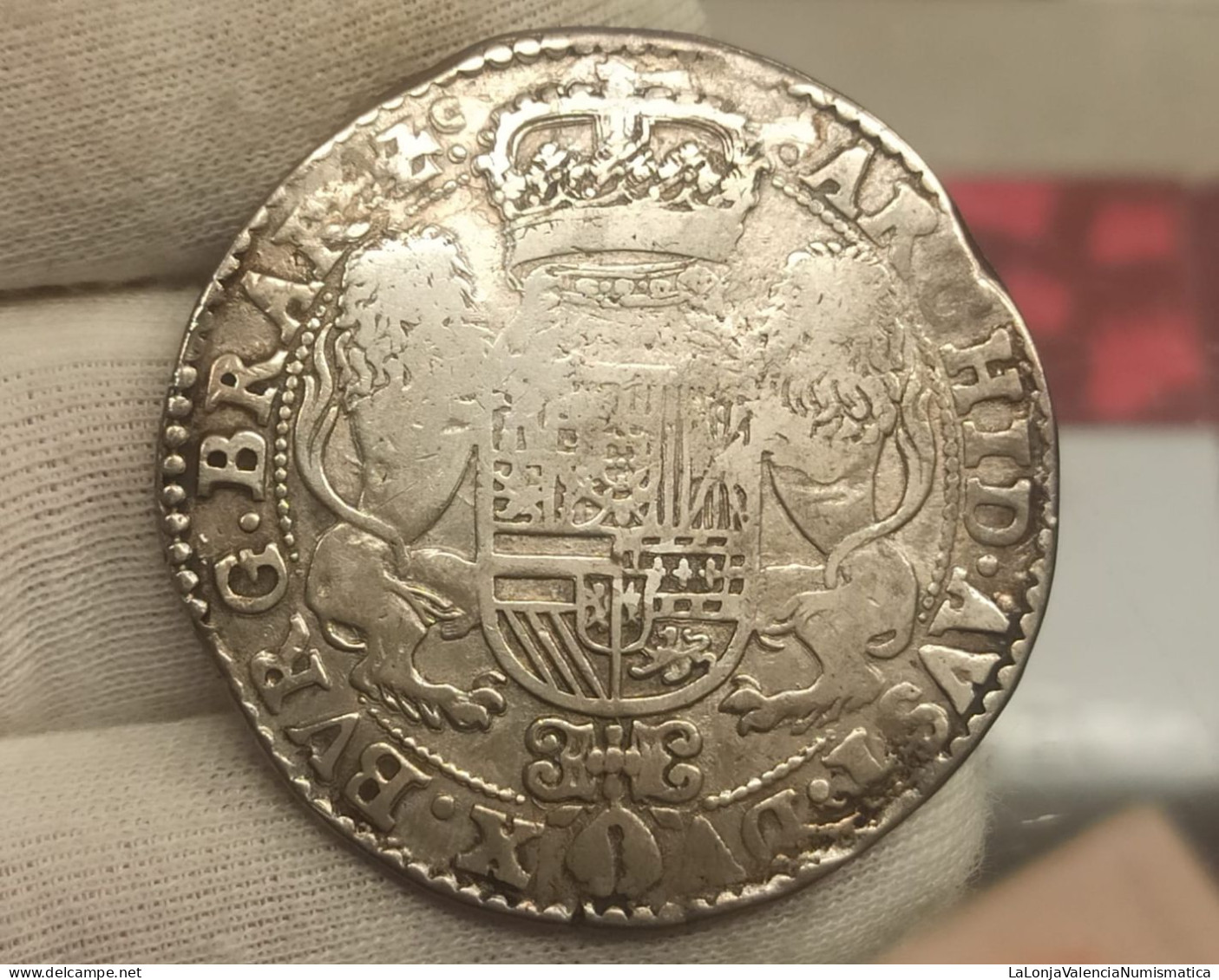 Países Bajos Españoles Ducaton Felipe IV 1639 Km 72.2 Plata - Altri & Non Classificati