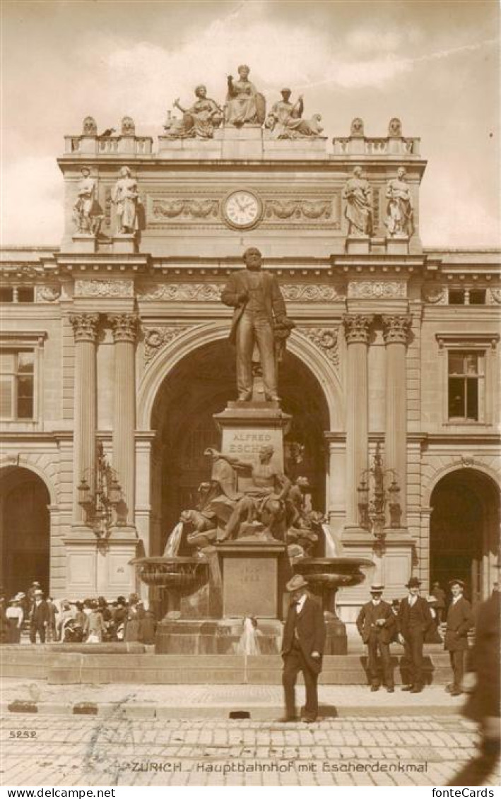 13955615 ZueRICH__ZH Hauptbahnhof Mit Escherdenkmal - Other & Unclassified