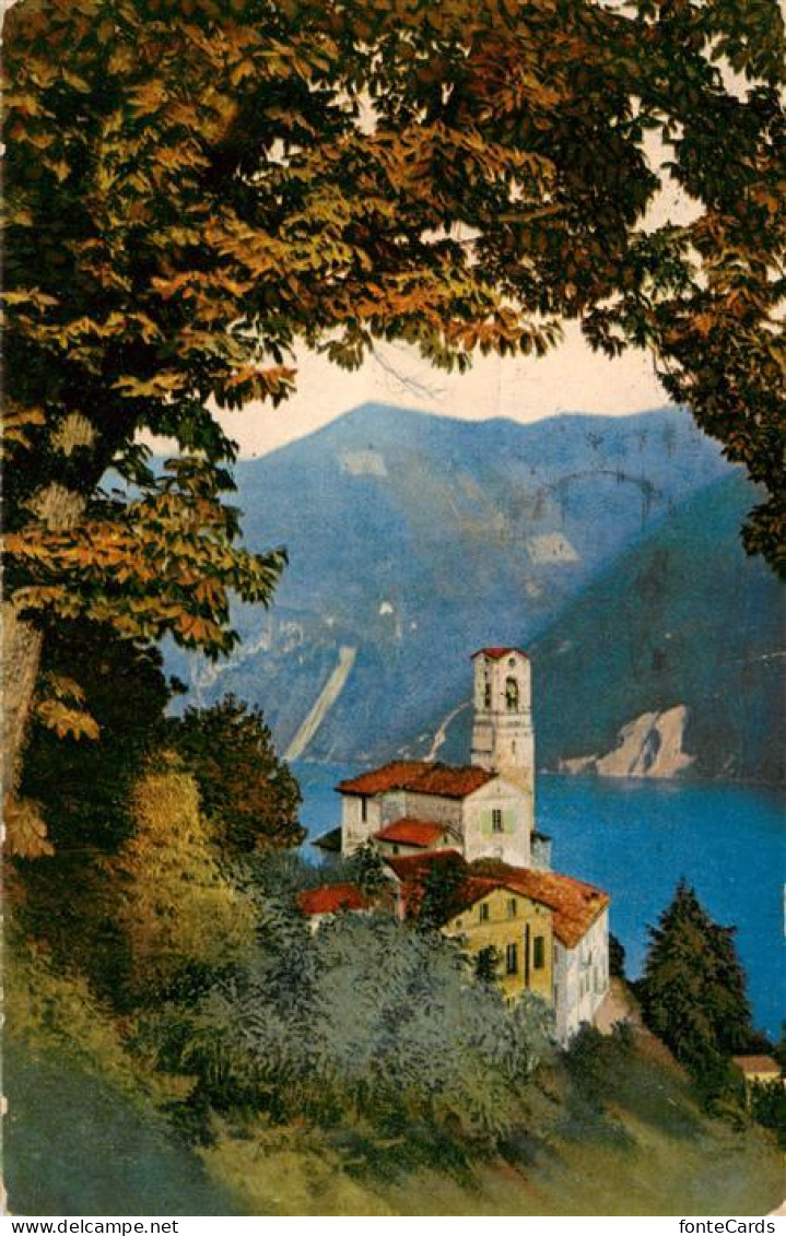 13955601 Castagnola_Lago_di_Lugano Blick Auf Die Kirche - Sonstige & Ohne Zuordnung