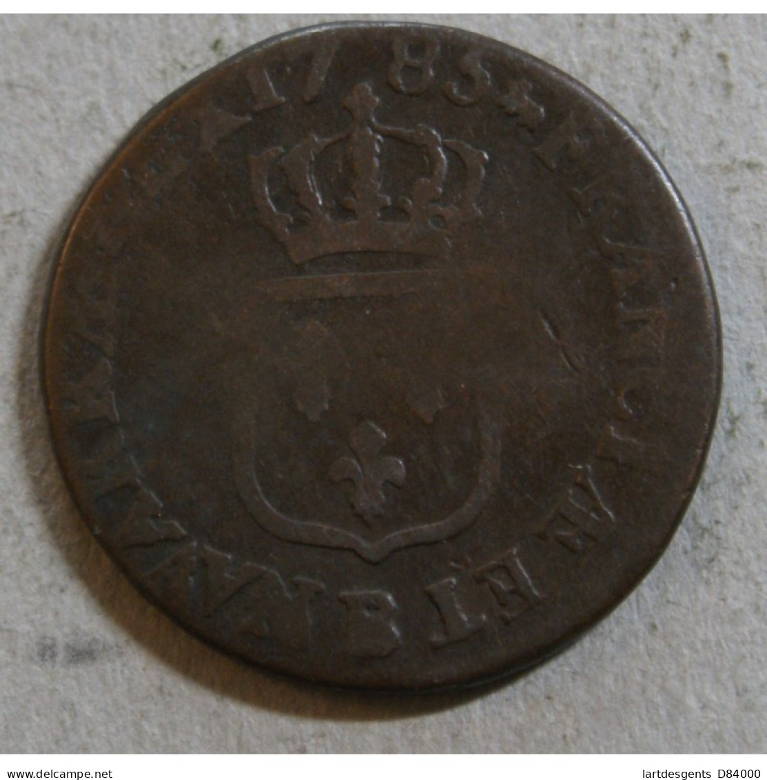 Louis XVI - 1/2 Sol 1785 B Rouen - Unused Stamps