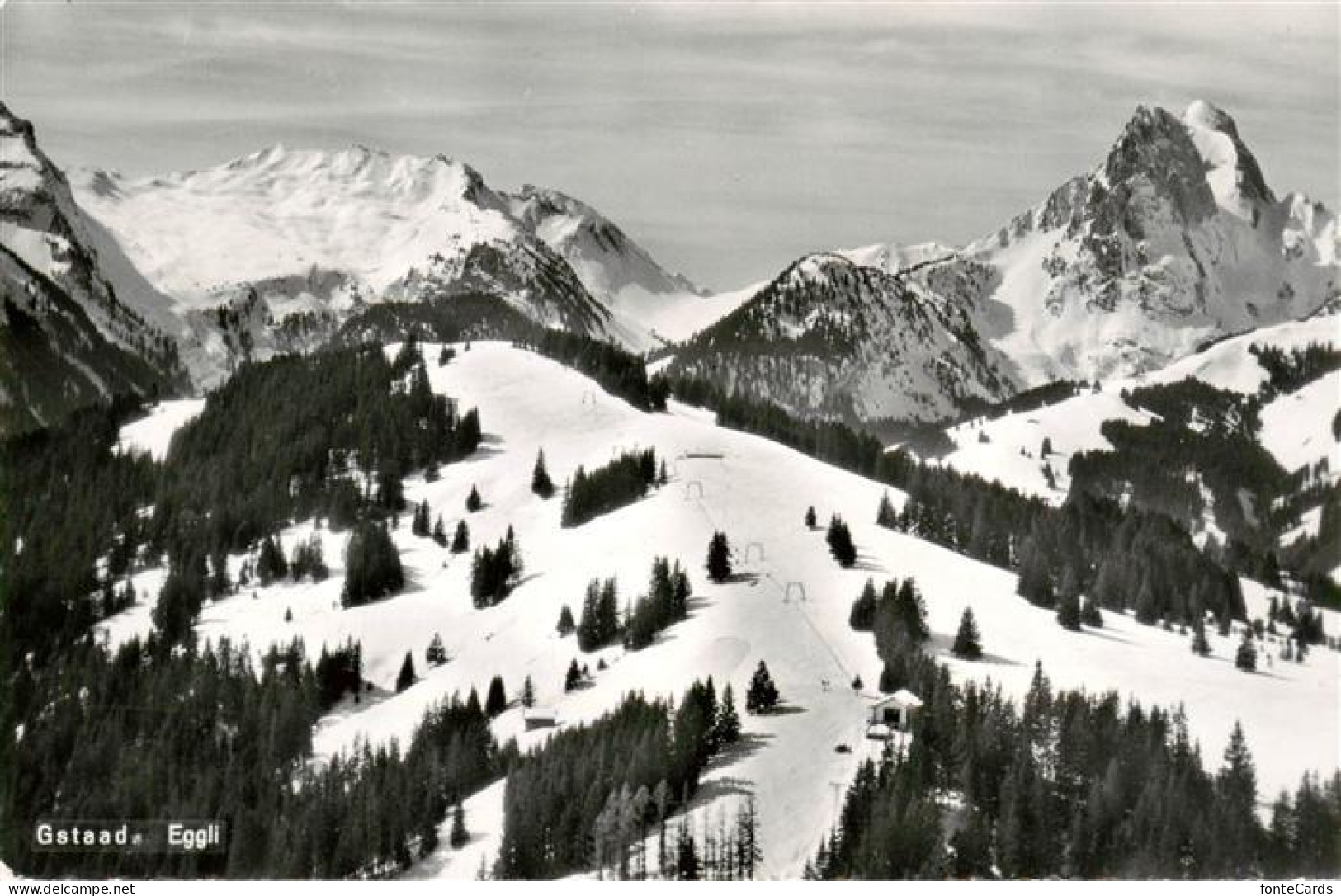13955600 Gstaad_Saanen_BE Winterpanorama Skigebiet Alpen - Andere & Zonder Classificatie