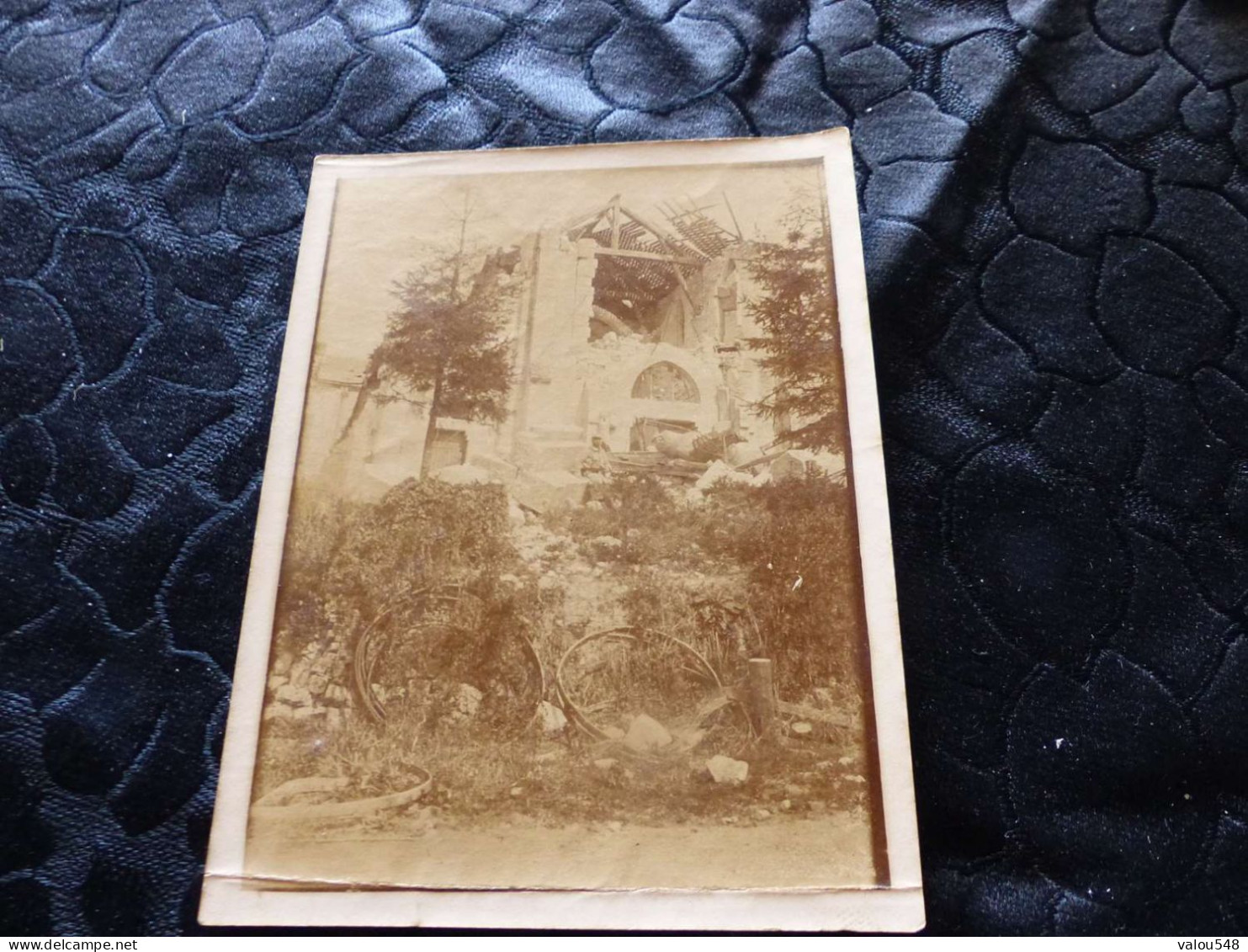 P-664 , Photo WW1, Un Bombardement, Ruines, Soldat, 25 Juillet 1915 - Guerre, Militaire