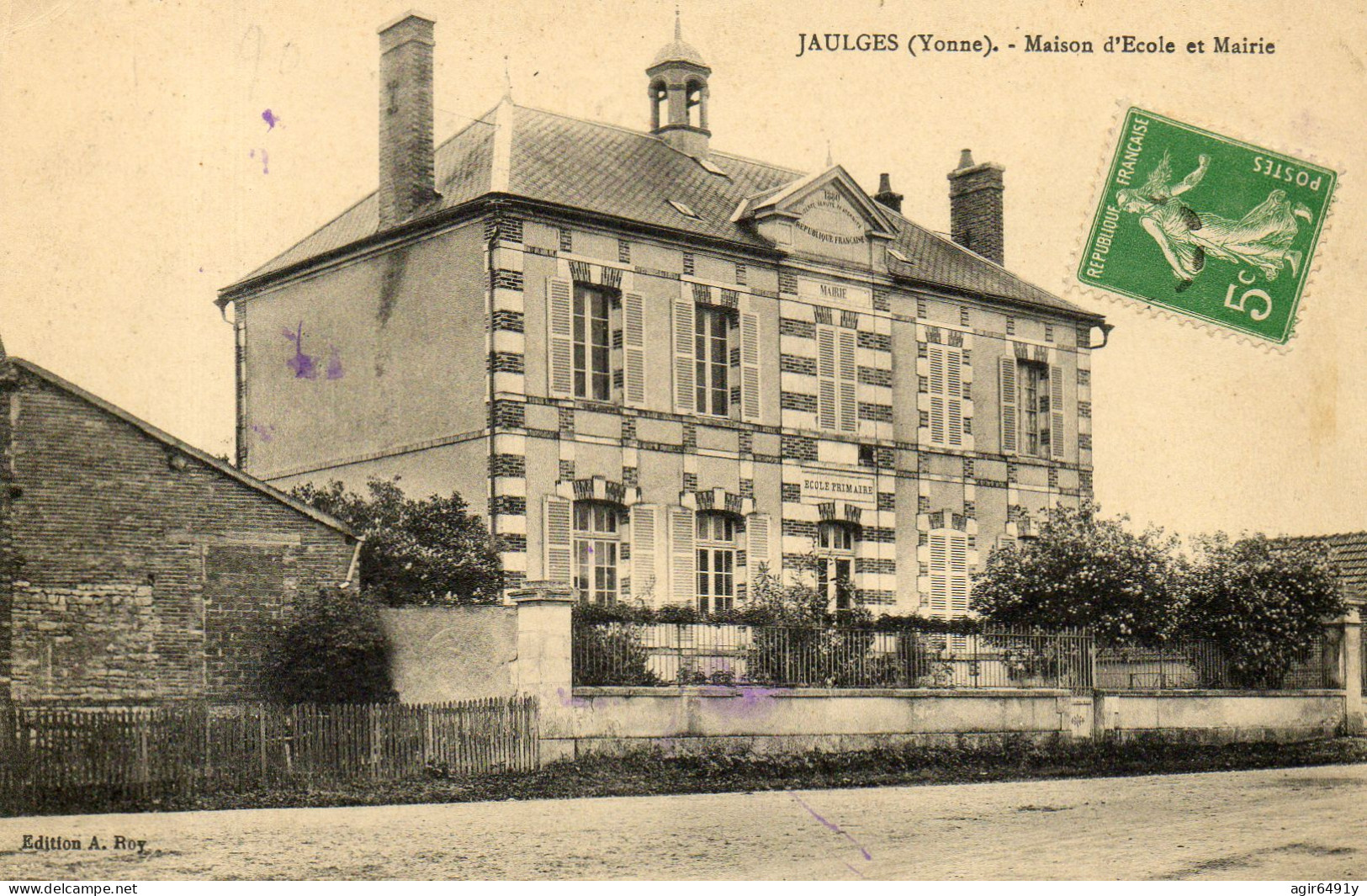 - JAULGES (89) -  La Mairie Et Les Ecoles  -27043- - Other & Unclassified