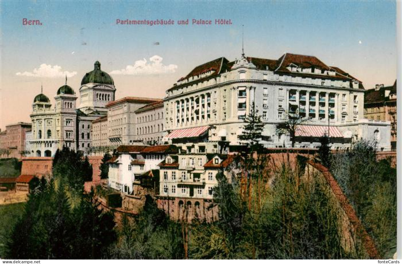 13955559 BERN_BE Parlamentsgebaeude Und Palace Hôtel - Otros & Sin Clasificación