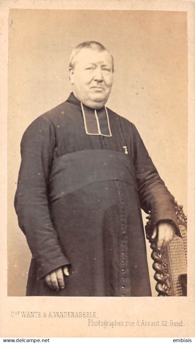 GAND - Photo CDV Homme Religieux, Prélat  Photographe Cst. WANTE & AVANDENABELE, Gand - Antiche (ante 1900)