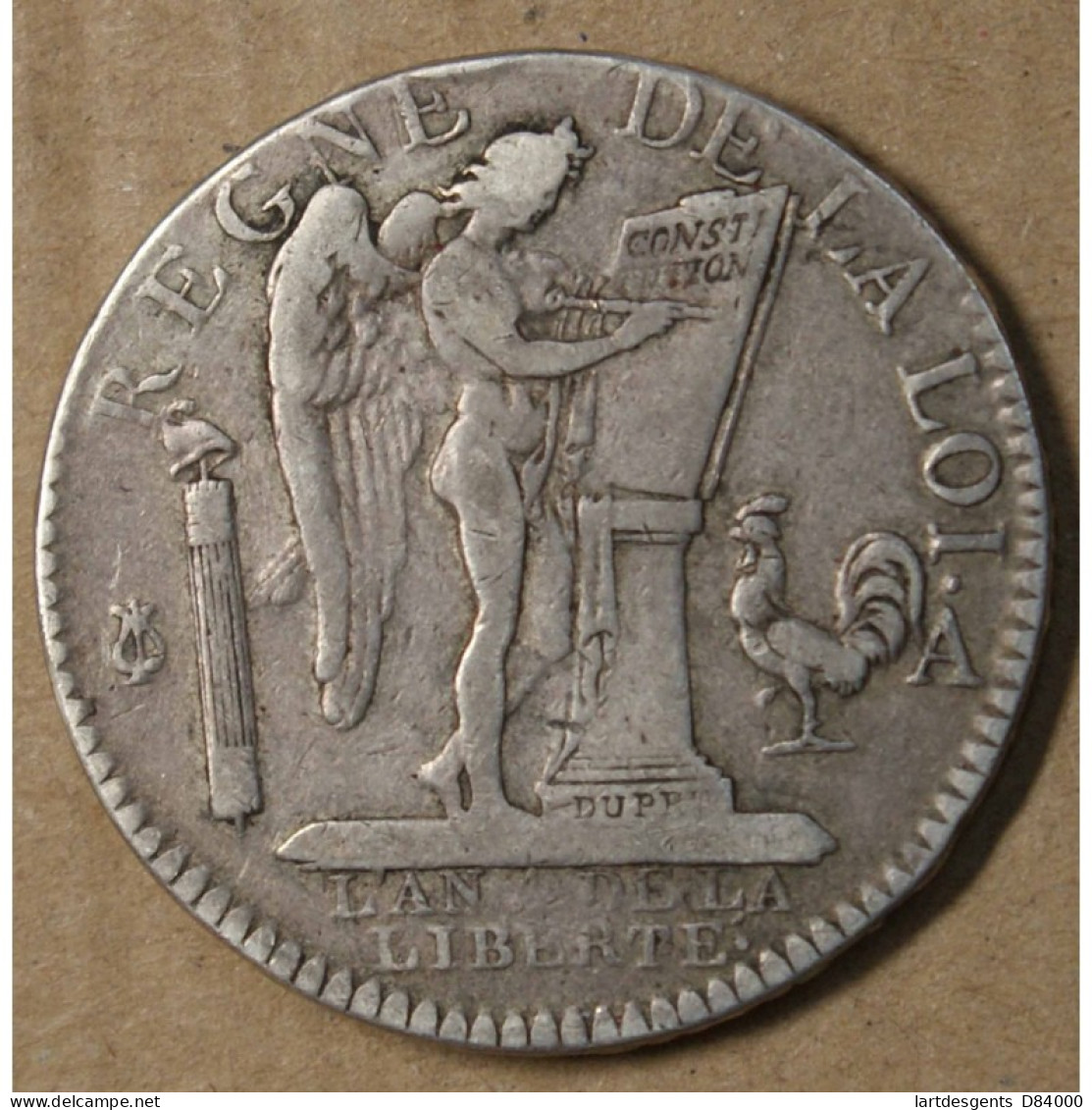 CONSTITUTION - Louis XVI 1/2 ECU AU GENIE 1792 A TTB, Lartdesgents.fr - Unused Stamps