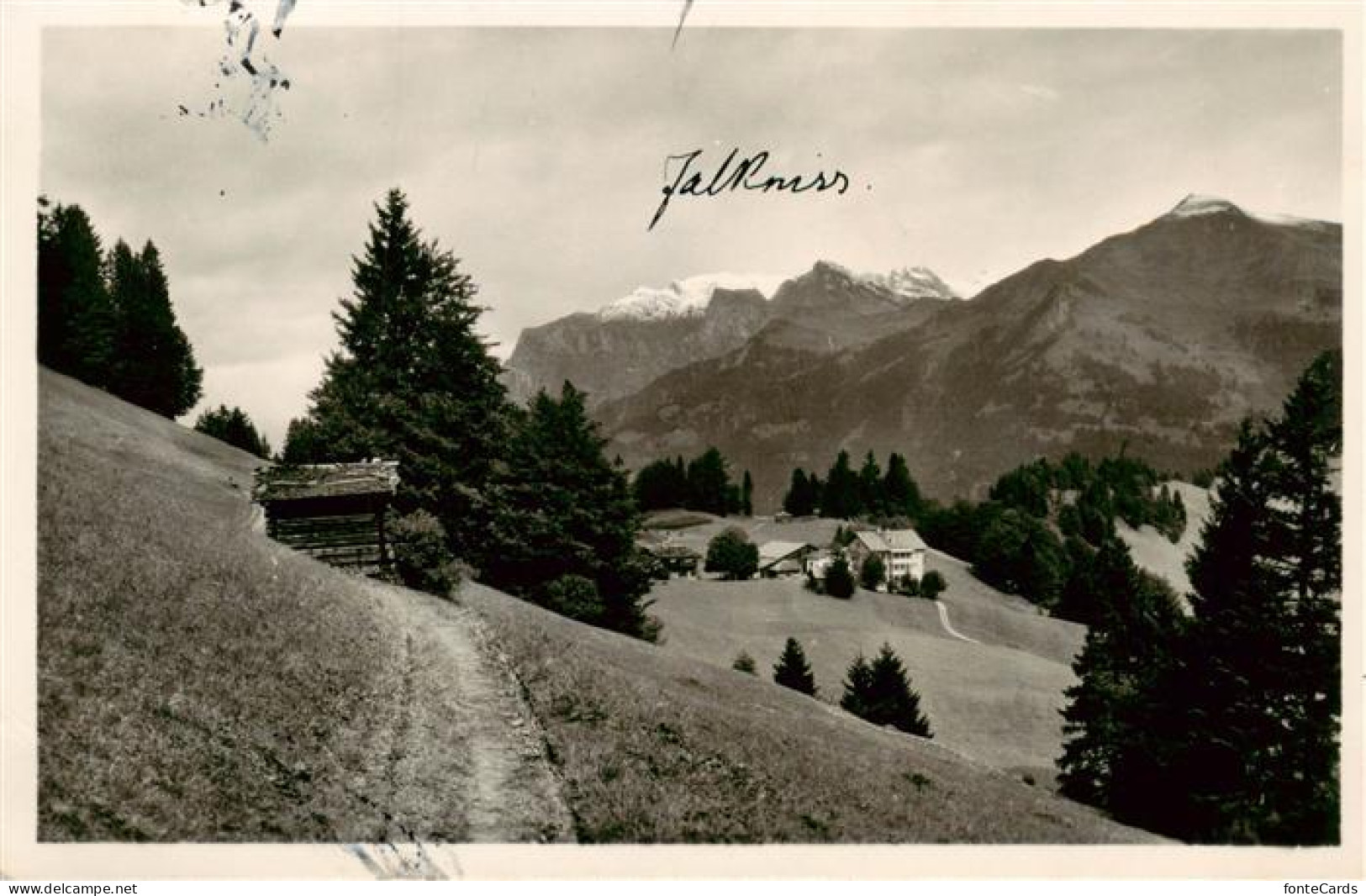 13955545 Valzeina_GR Panorama Blick Zum Kurhaus Alpen - Andere & Zonder Classificatie