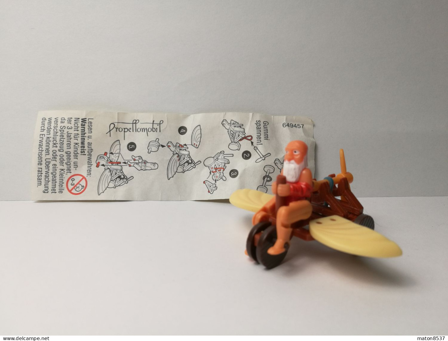 Kinder :  649457  Leonardos Wundersame Flugmaschinen 2001 - Propellomobil + BPZ - Steckfiguren