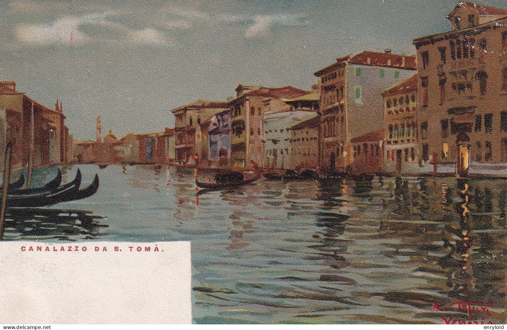 Venezia Tafuri R. Illustratore - Canalazzo Da S. Tomà - Autres & Non Classés