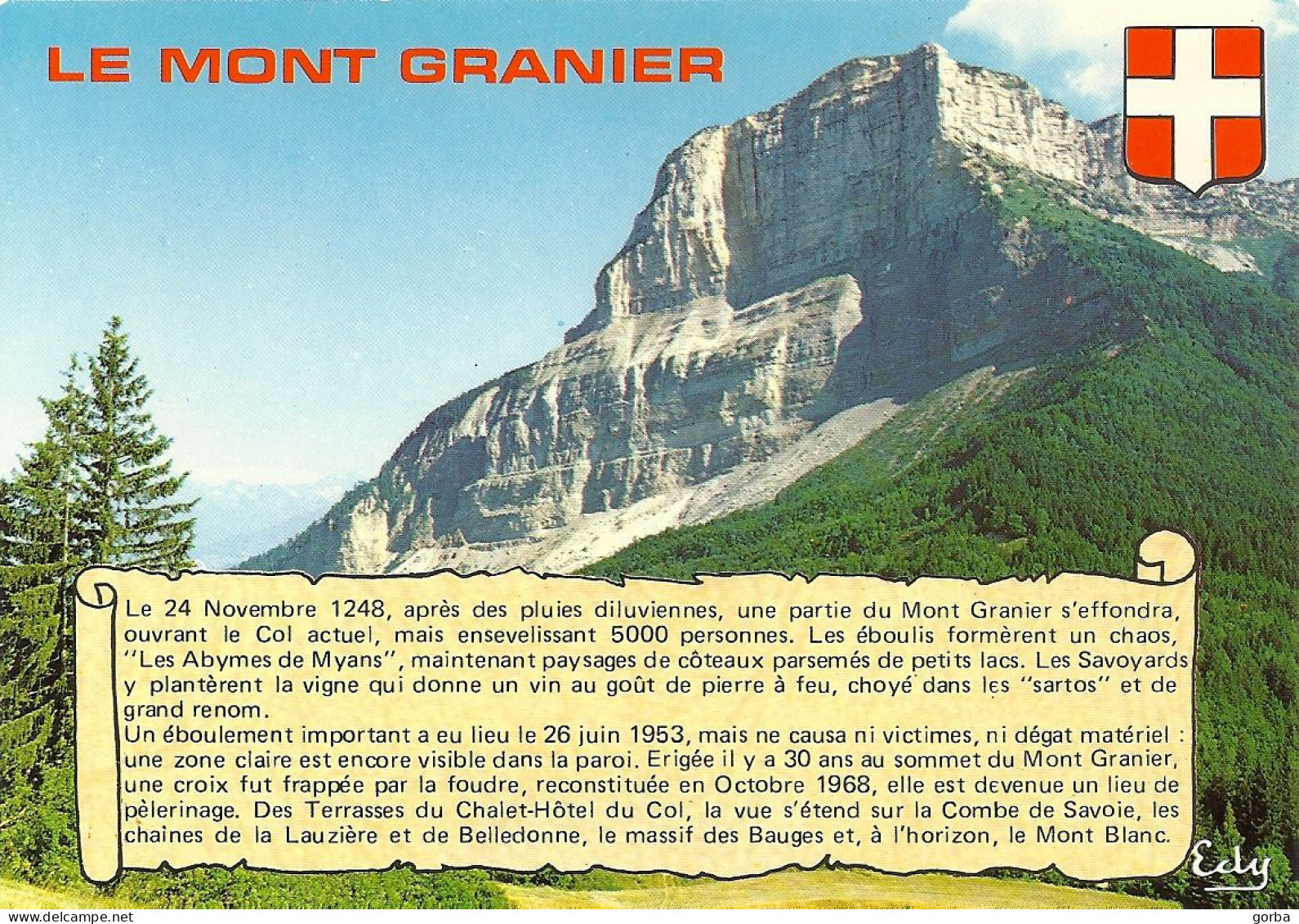 *CPM -73 - LE MONT GRANIER - Vue Depuis Le Col Du Granier - Sonstige & Ohne Zuordnung