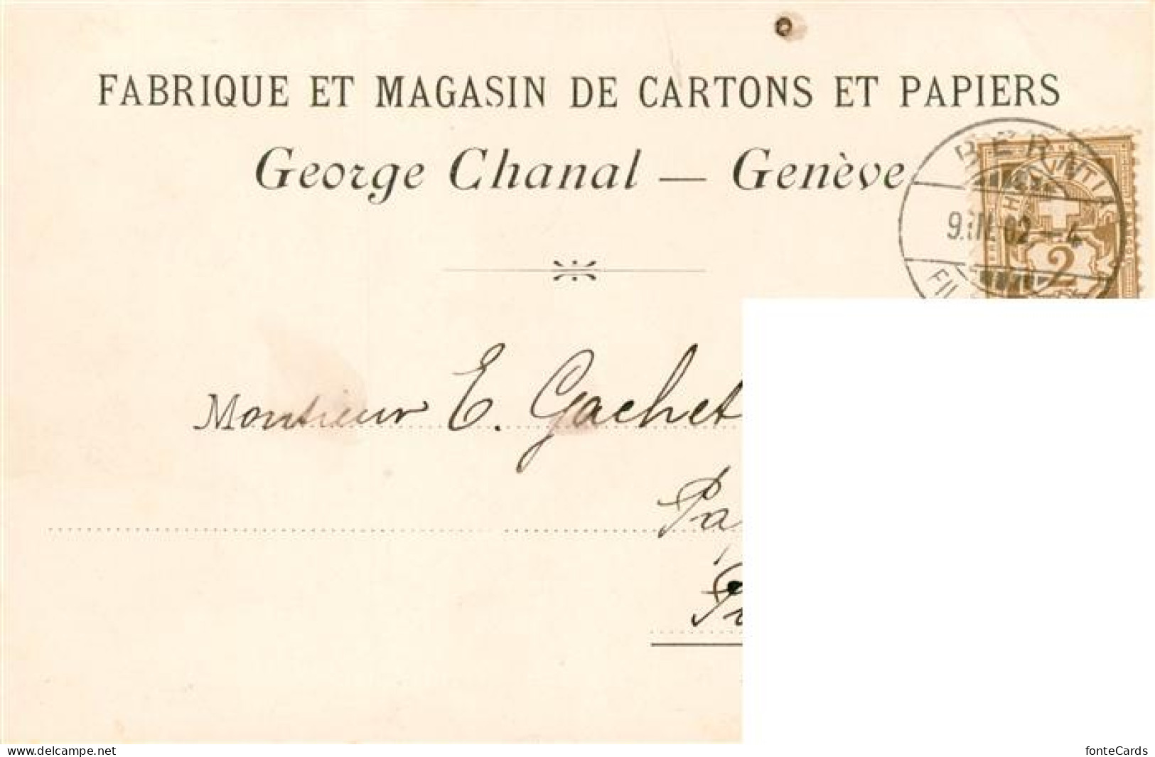 13955514 GENEVE_Genf_GE Le Port George Chanal Avis De Passage - Other & Unclassified