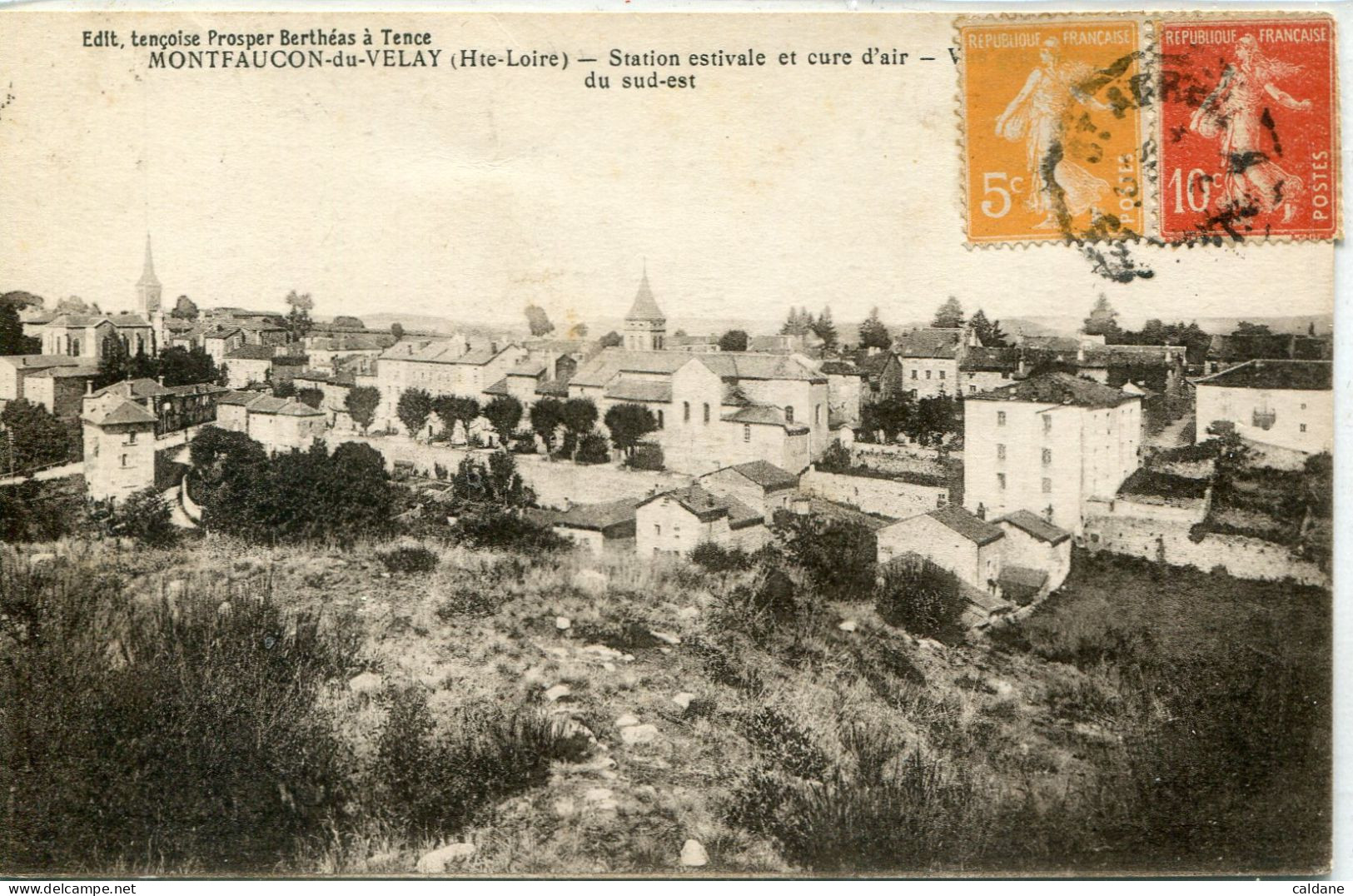 -43-HAUTE-LOIRE .-  MONTFAUCON-en-VELAY -  Vue Generale - Montfaucon En Velay