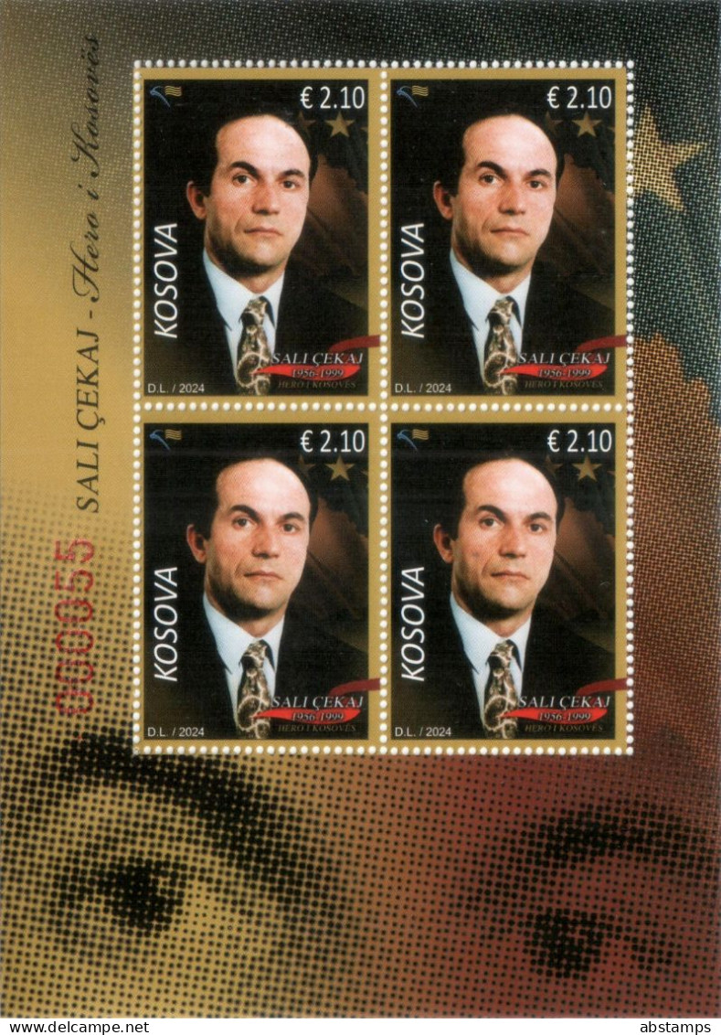 Kosovo Stamps 2024. Hero: Sali Çekaj. Personality. Sheet MNH - Kosovo