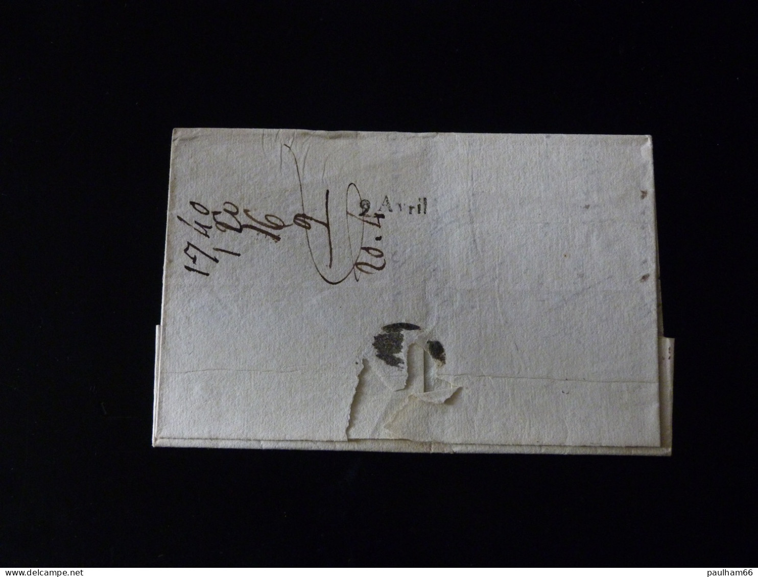 LETTRE DE LORIENT POUR ST SERVAN    -  1818 - - 1801-1848: Précurseurs XIX