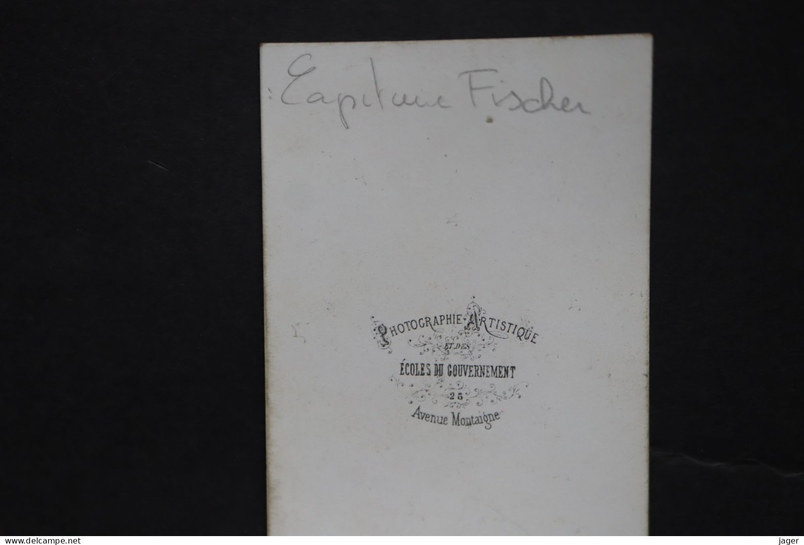 CDV Second Empire Garde Impériale Le Capitaine Fischer Avec Décorations - Guerre, Militaire