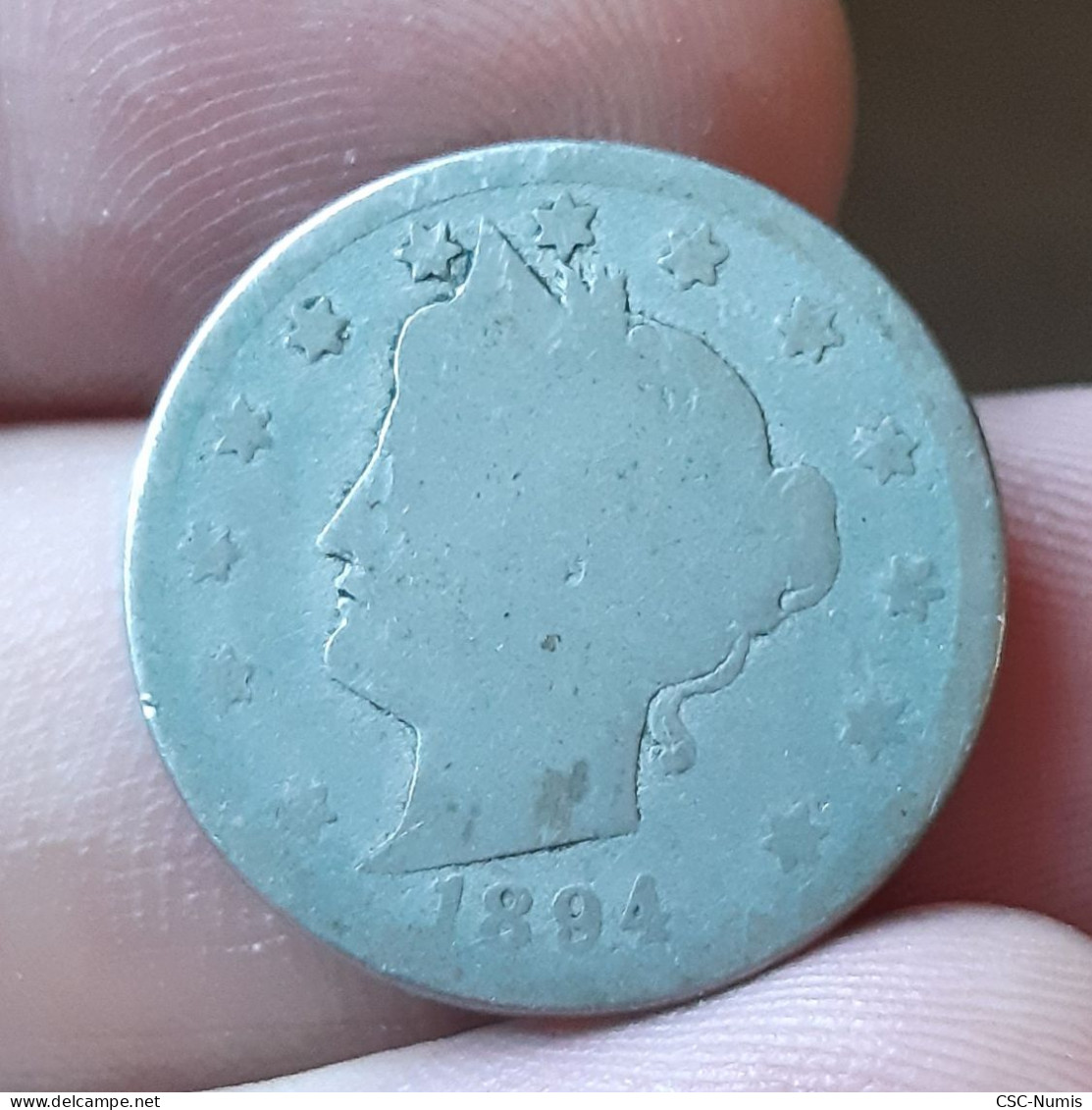 (LP#075) - USA - 5 Cents 1894 - 1883-1913: Liberty (Liberté)