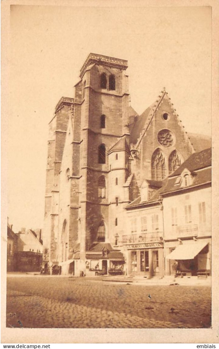 DIJON  - Photo CDV 1880 L' ÉGLISE SAINT JEAN  Photographe GUIPET, Dijon - Old (before 1900)