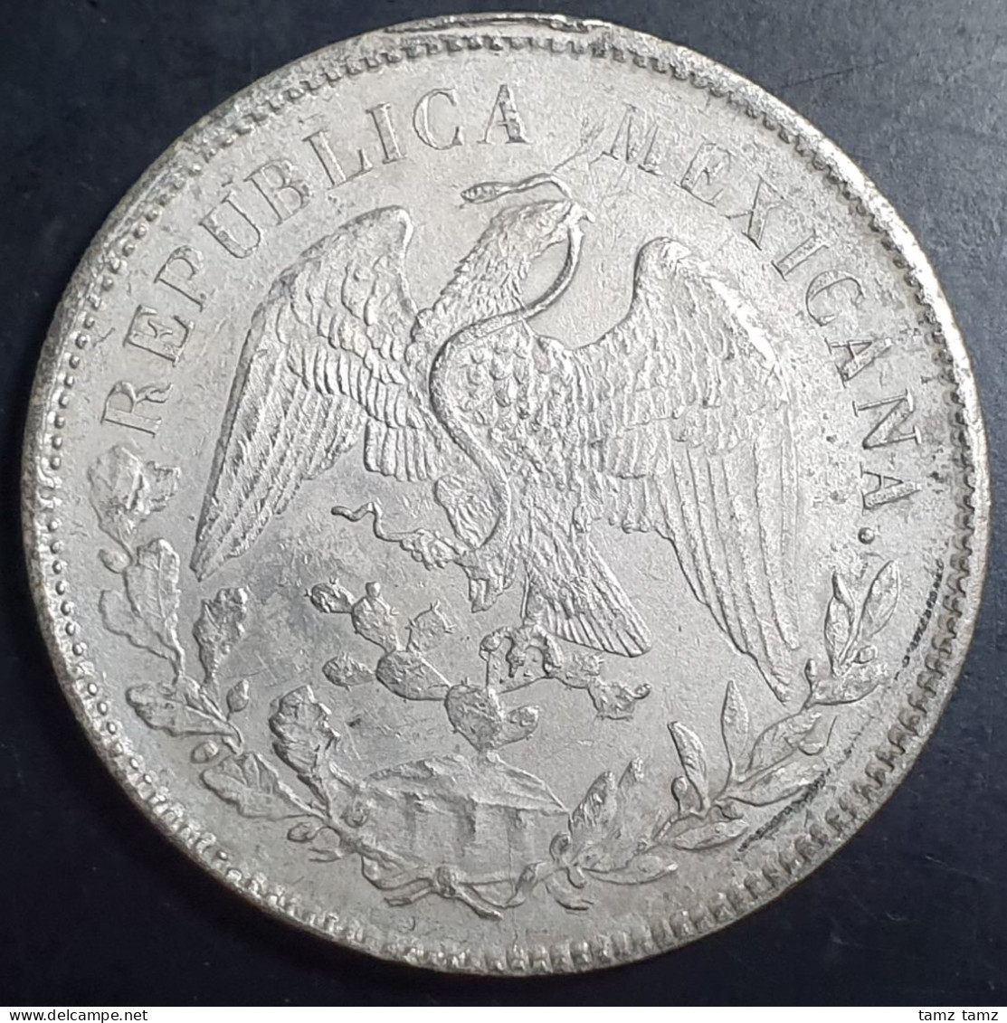 Republic Mexico 1 Un Peso Cap And Rays 1898 Silver Mo AM VF - México