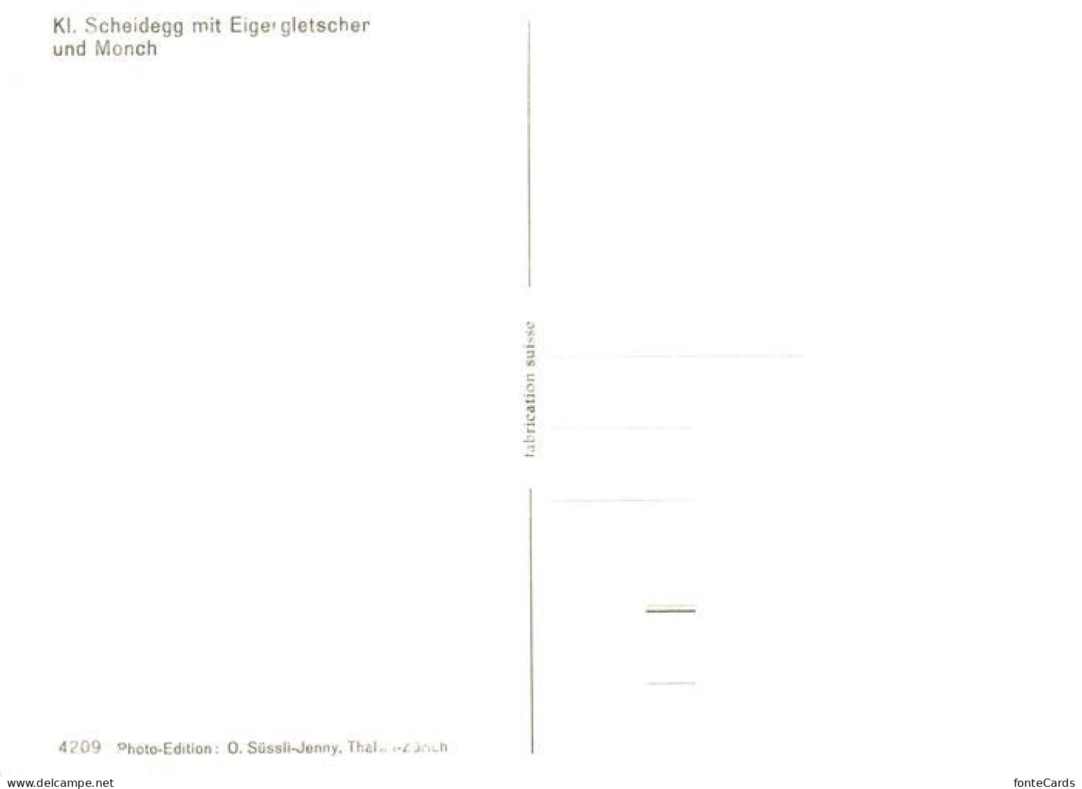 13951948 Kleine_Scheidegg_Interlaken_BE Mit Eigergletscher Und Moench - Otros & Sin Clasificación