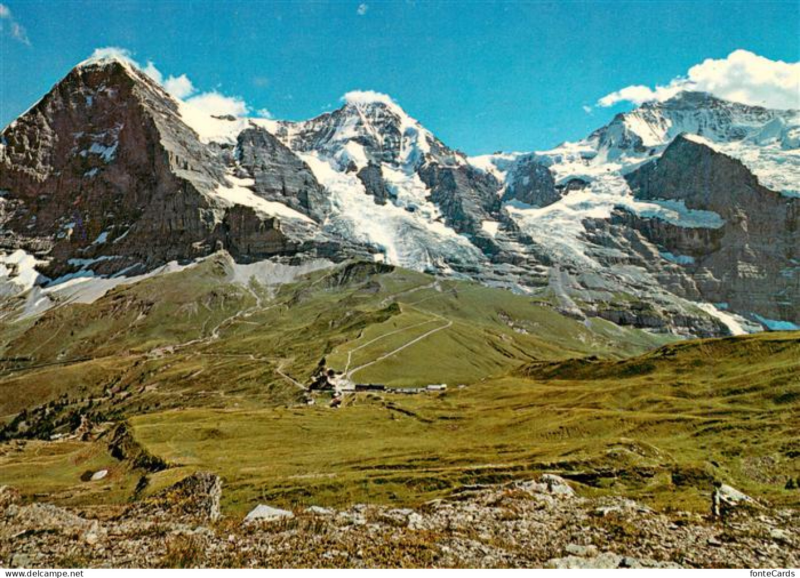 13951947 Kleine_Scheidegg_Interlaken_BE Fliegeraufnahme Mit Eiger Moench Und Jun - Otros & Sin Clasificación