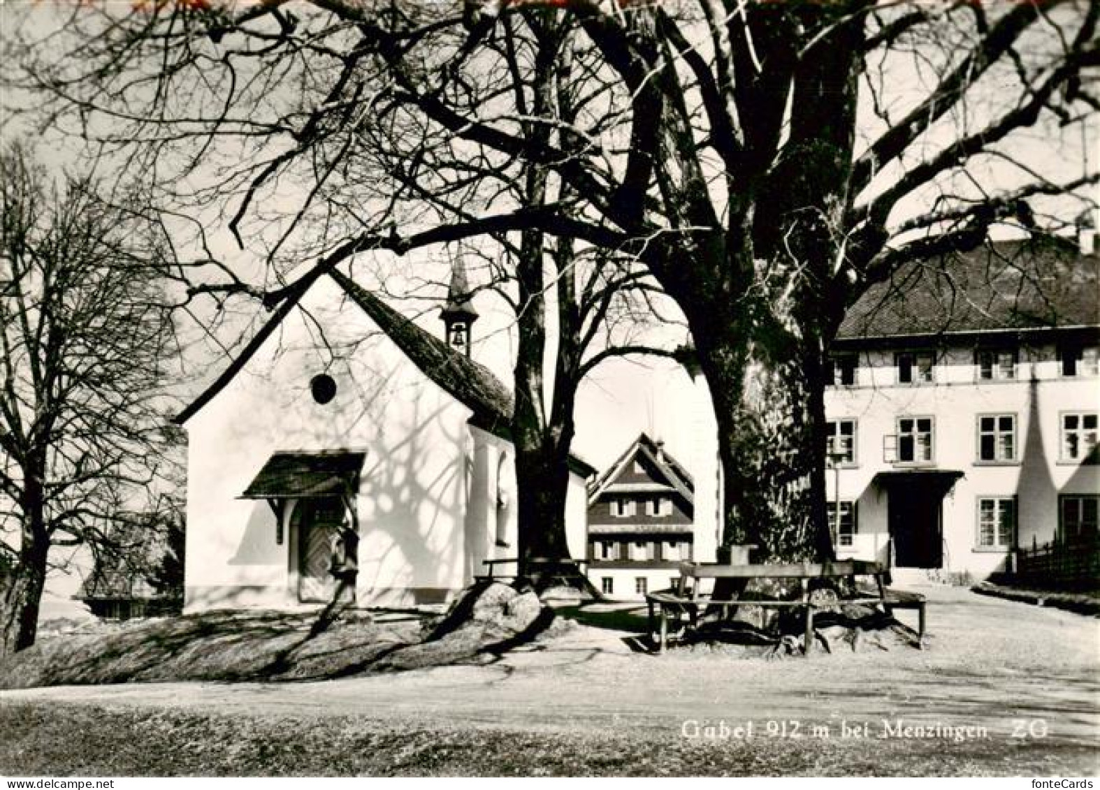 13927267 Menzingen__ZG Gasthaus Pension Gubel Kapelle - Altri & Non Classificati