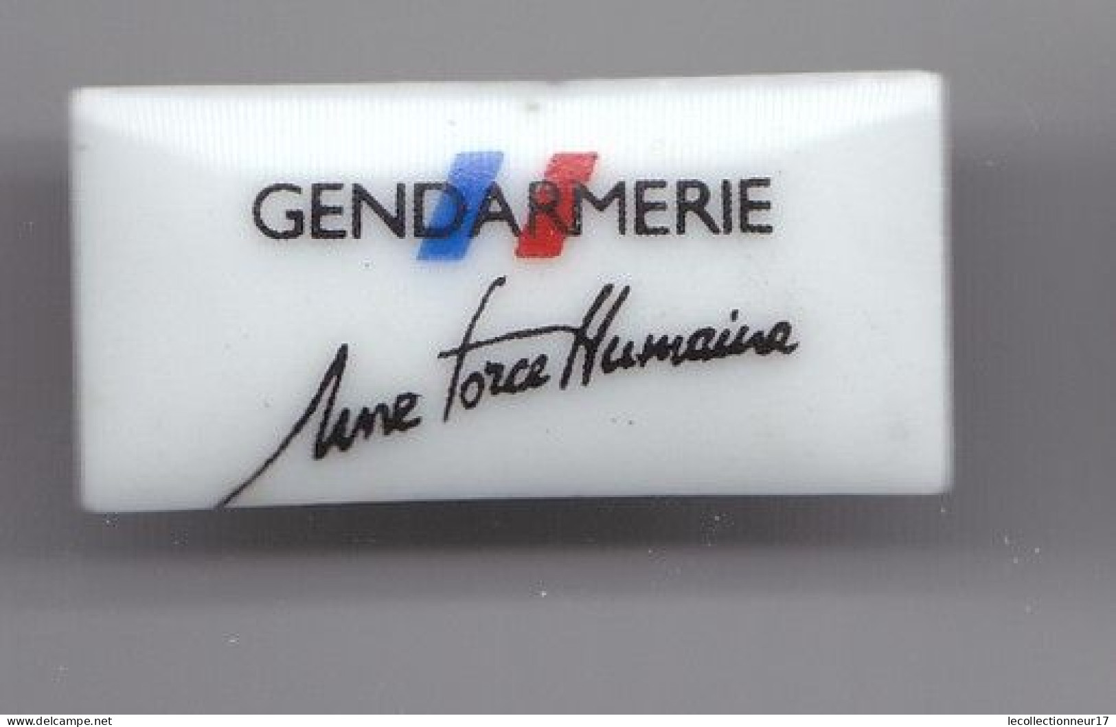 Pin's En Porcelaine Thoscas Limoges  Gendarmerie Une Force Humaine Réf 3259 - Militaria