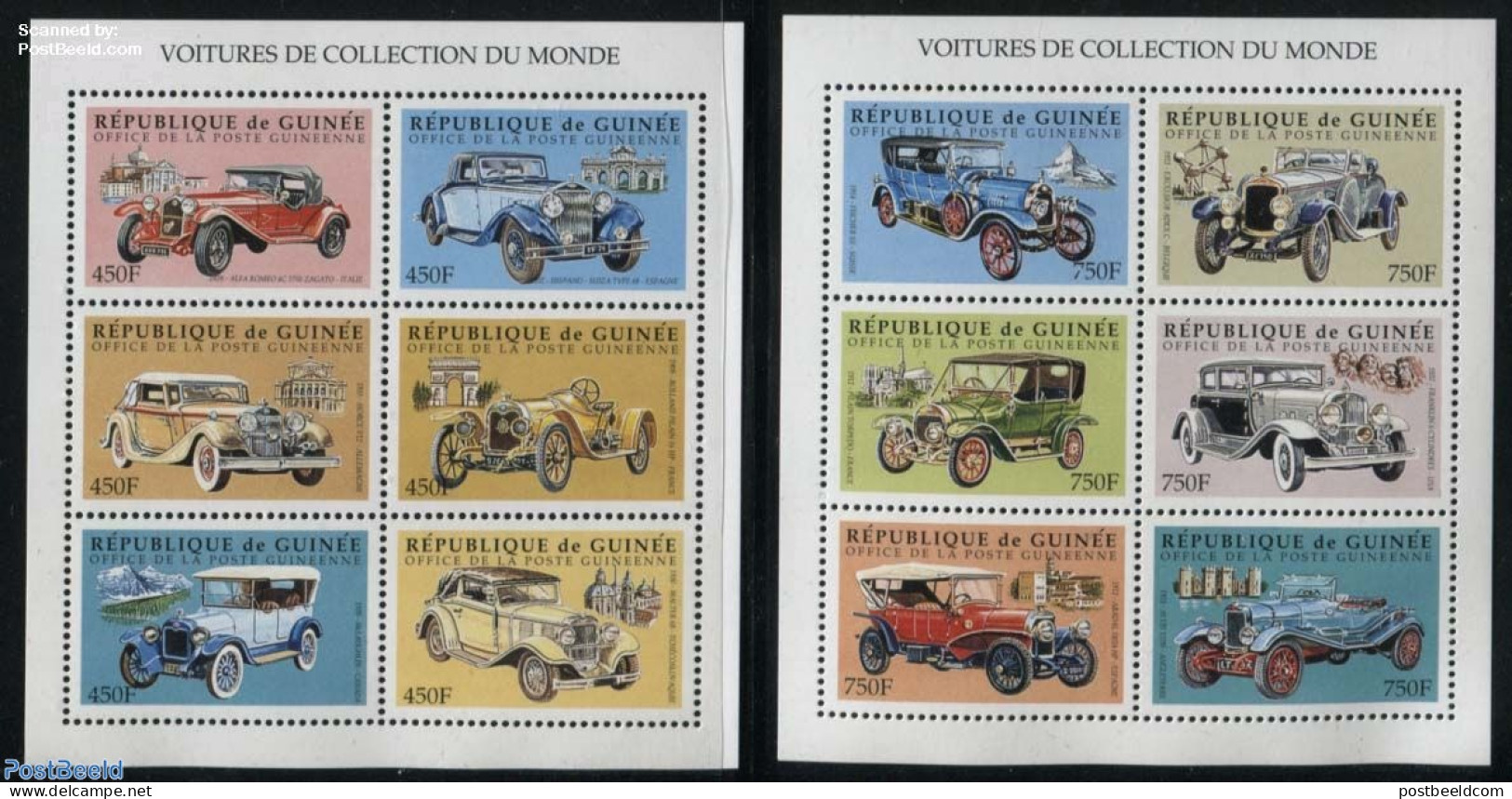 Guinea, Republic 1998 Automobiles 12v (2 M/s), Mint NH, Transport - Automobiles - Voitures