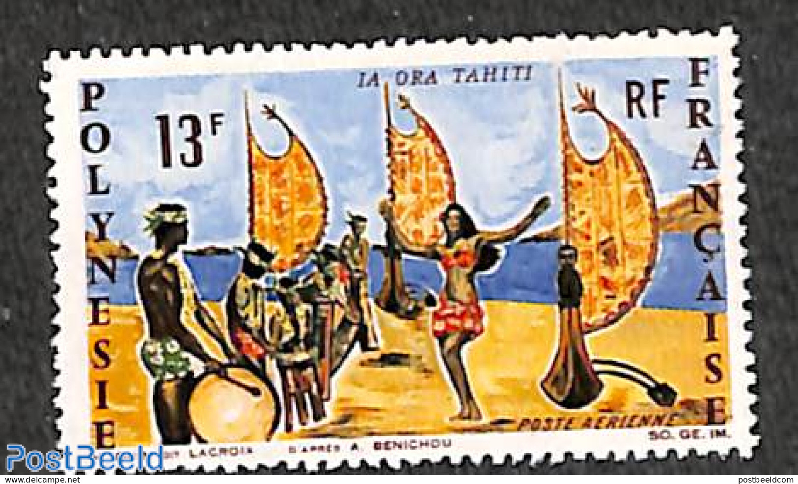 French Polynesia 1966 Folklore 1v, Mint NH, Various - Folklore - Neufs
