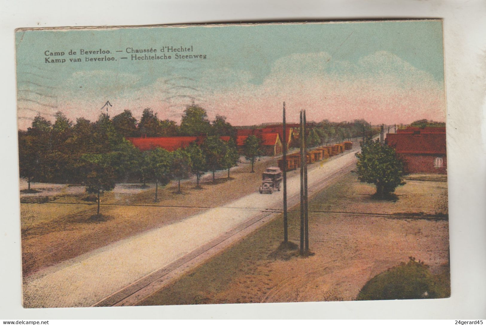 CPSM MILITAIRE LEOPOLDBURG (Belgique-Limburg) - CAMP DE BEVERLOO : Chaussée D'Hechtel - Leopoldsburg (Camp De Beverloo)