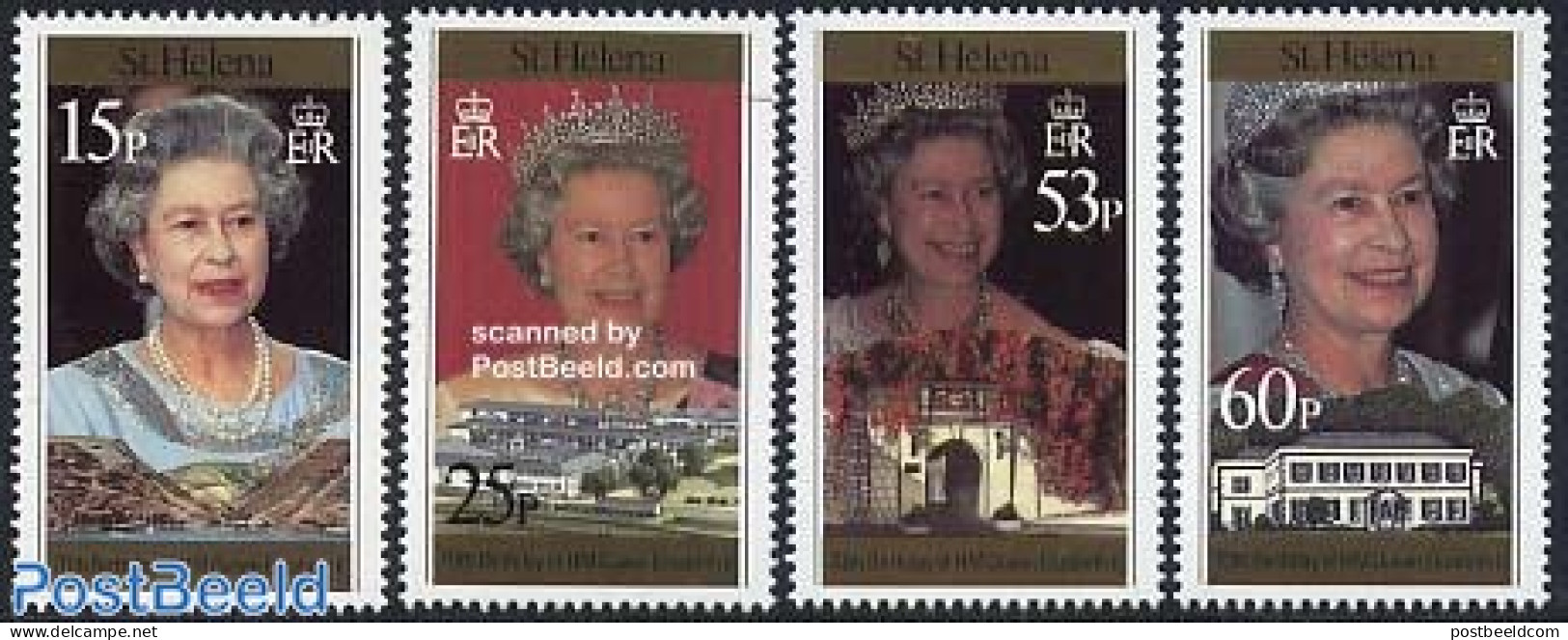 Saint Helena 1996 Queen Birthday 4v, Mint NH, History - Kings & Queens (Royalty) - Königshäuser, Adel