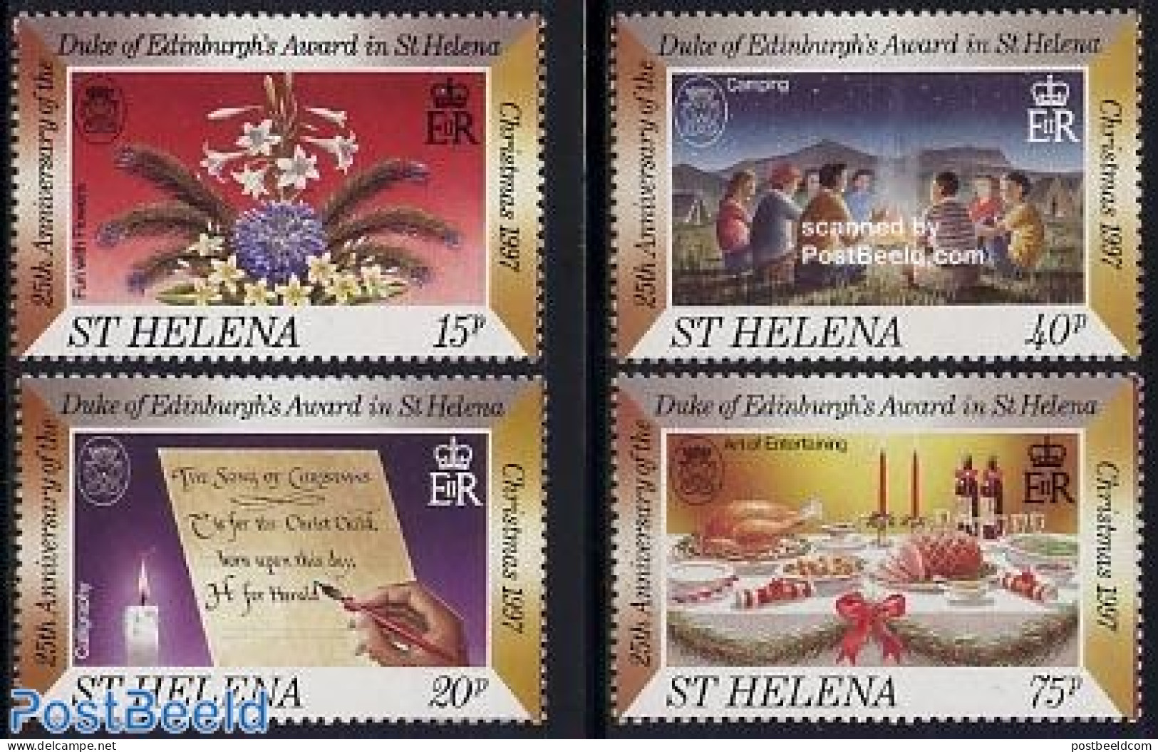 Saint Helena 1997 Christmas 4v, Mint NH, Religion - Christmas - Weihnachten