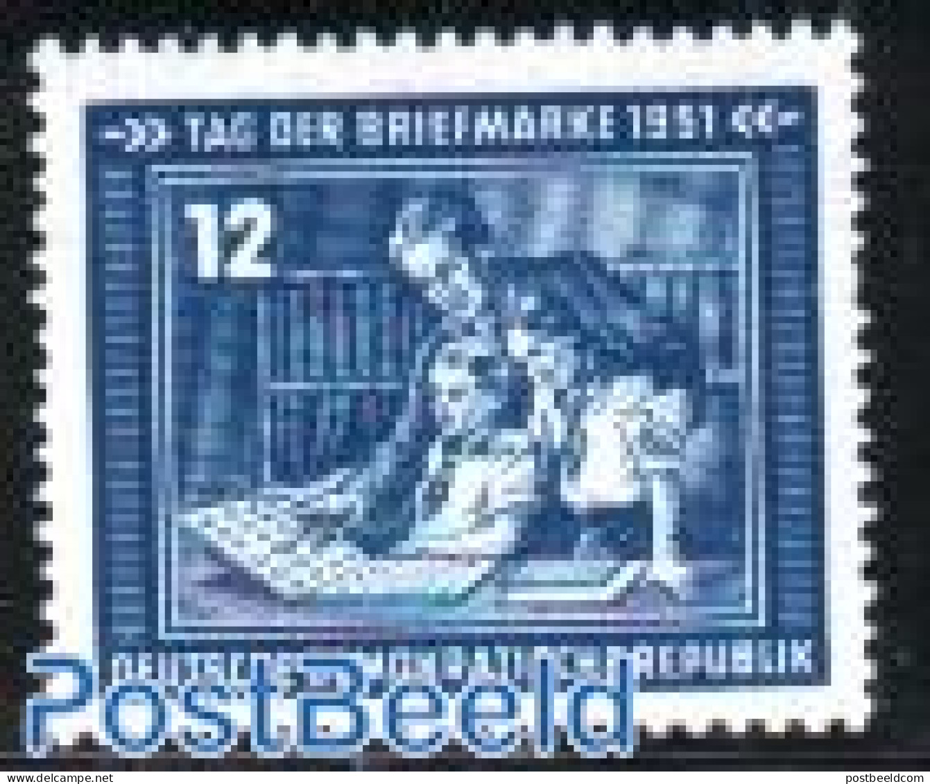 Germany, DDR 1951 Stamp Day 1v, Mint NH, Philately - Stamp Day - Unused Stamps