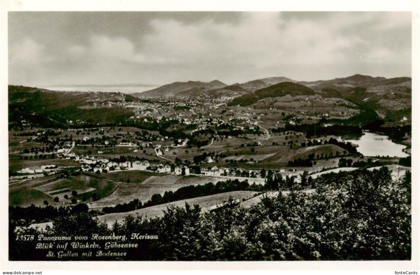 13915927 Herisau_AR Panorama Vom Rosenberg Mit Binkeln Guehsensee St Gallen Mit  - Andere & Zonder Classificatie