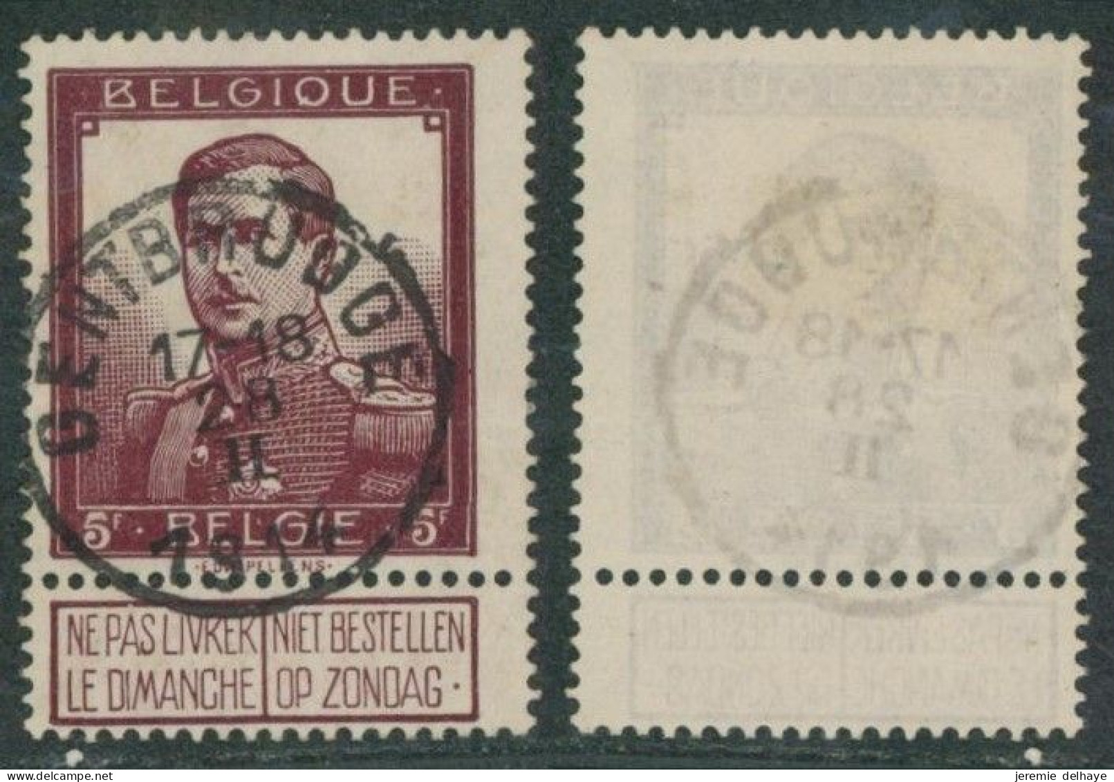 Pellens - N°122 Obl Simple Cercle "Gentbrugge" - 1912 Pellens